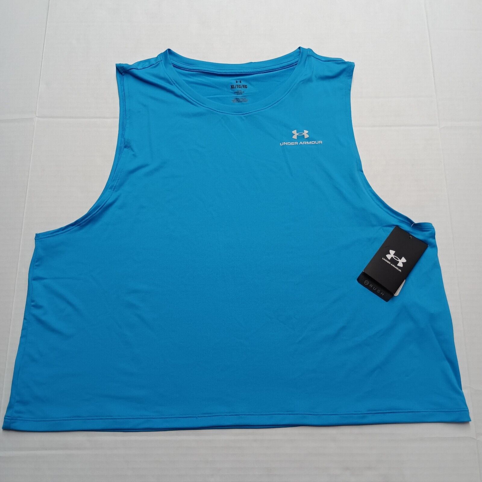 Under Armour Under Armour RUSH Vanish Energy Womens XL Crop Tank Top Blue Size XL / US 12-14 / IT 48-50 - 1 Thumbnail