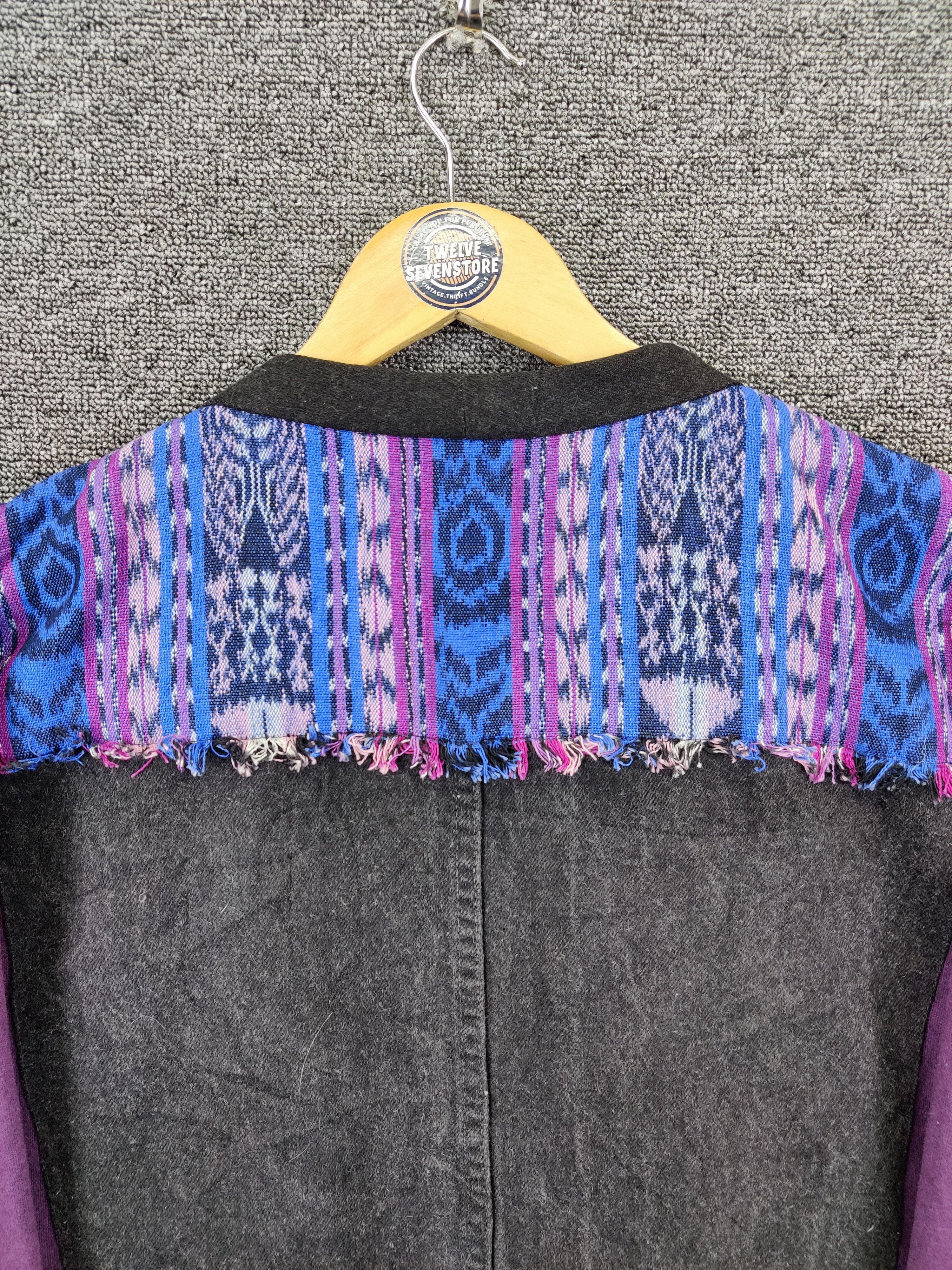 The Unbranded Brand Vintage Sashiko Denim Cardigan Jacket Nice Design Size US XL / EU 56 / 4 - 11 Thumbnail