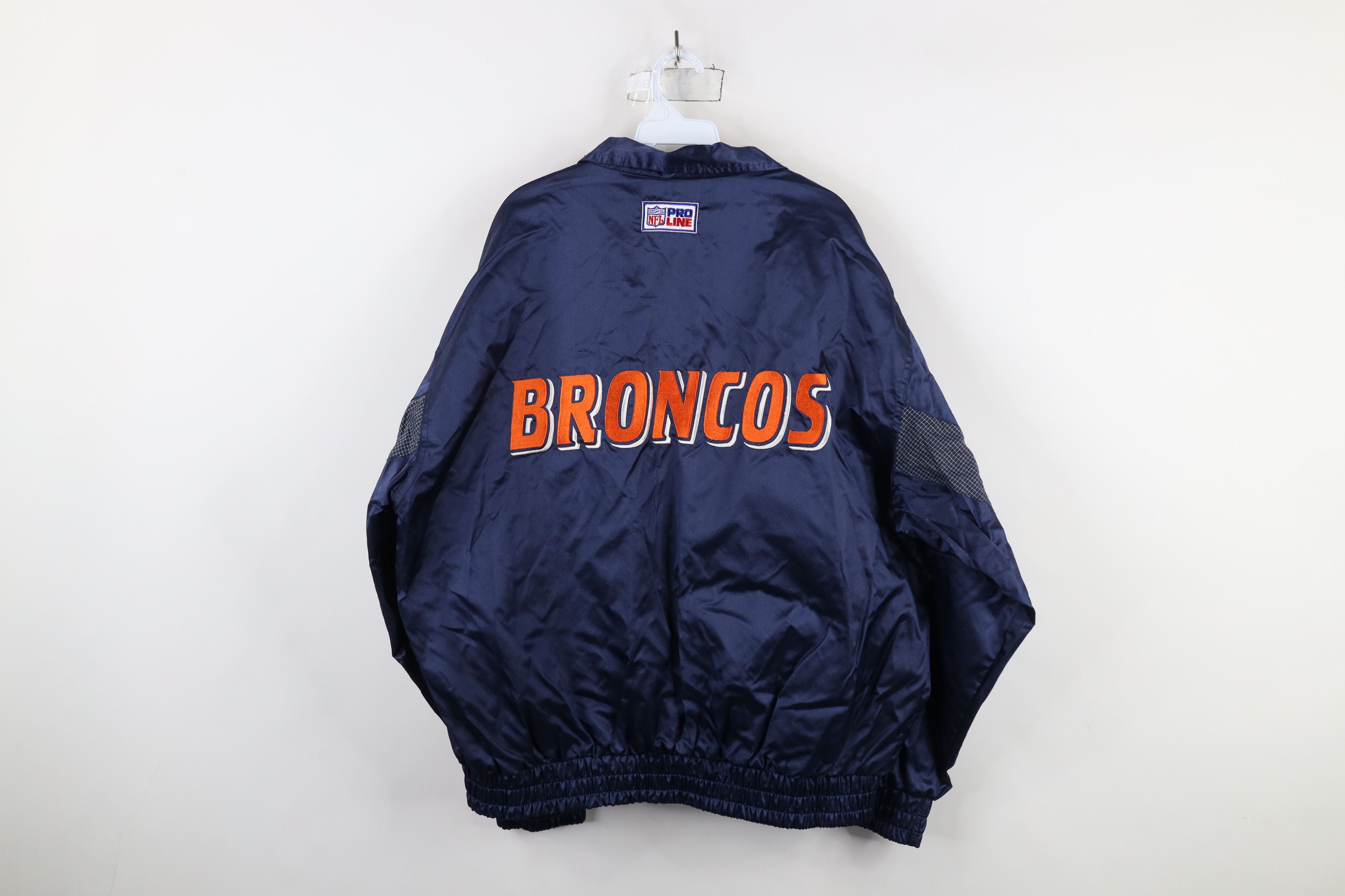 Vintage Vintage 90s NFL Pro Line Broncos Football Windbreaker Jacket Size US XL / EU 56 / 4 - 16 Thumbnail