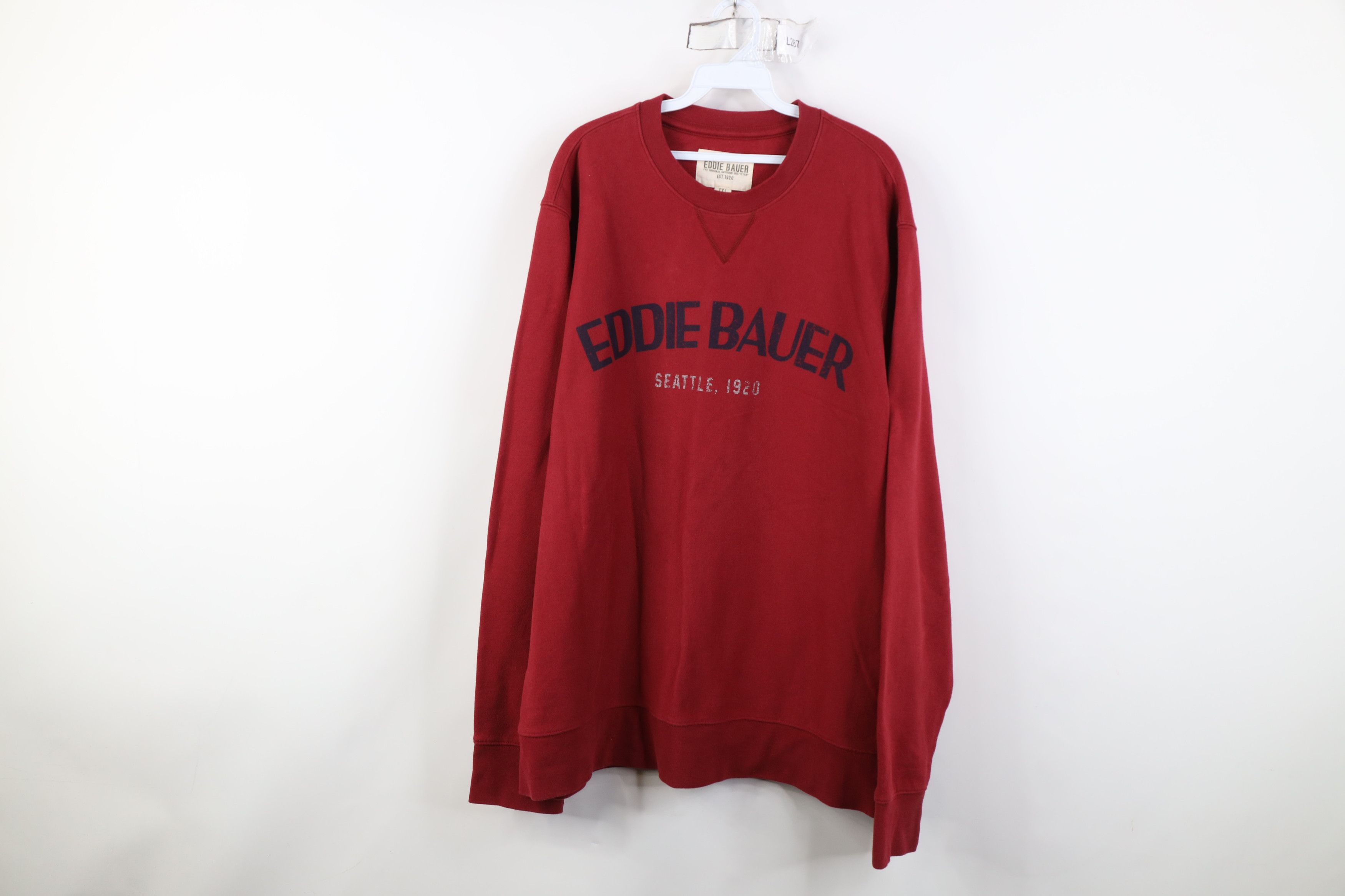 Eddie Bauer Vintage Eddie Bauer Heavyweight Crewneck Sweatshirt Red Size US XL / EU 56 / 4 - 1 Thumbnail