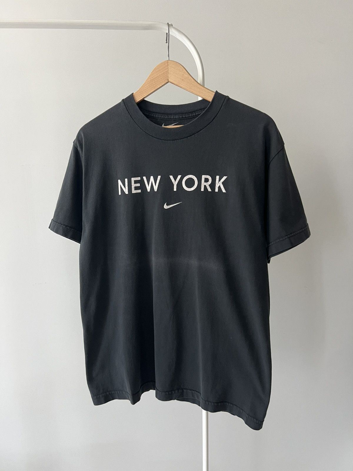 Nike Nike New York Center Check Tee Vintage Faded Size US M / EU 48-50 / 2 - 2 Thumbnail