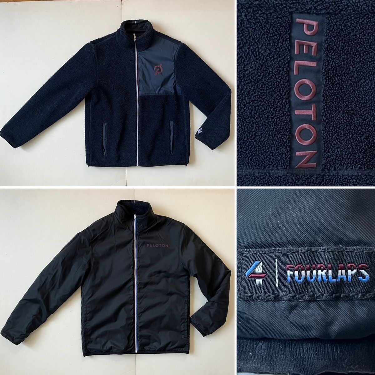 Peloton Peloton X Four Lap, Sherpa/Nylon Reversible Jacket, Men US M Size US M / EU 48-50 / 2 - 1 Thumbnail