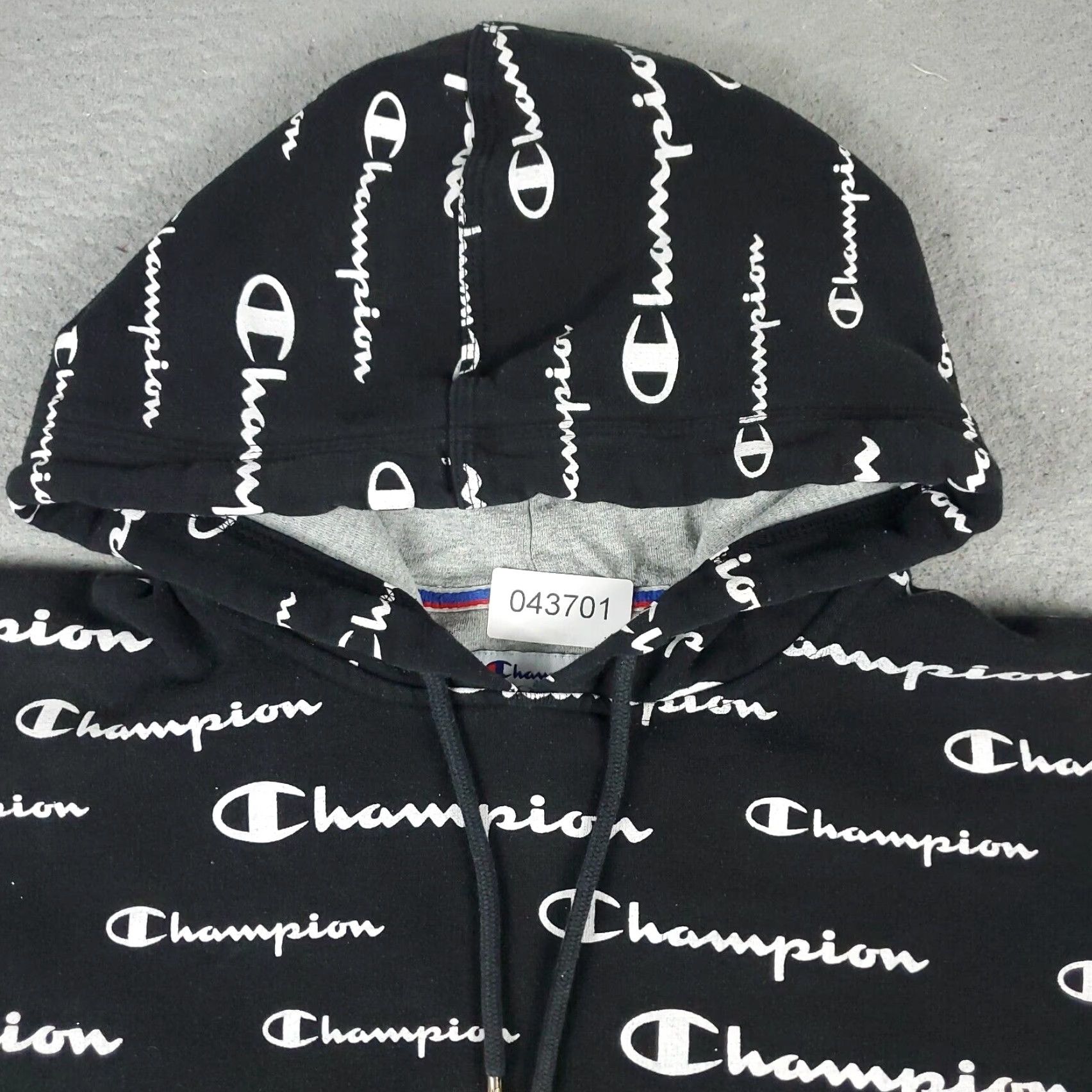 Champion Champion Hoodie Mens Medium Black Pullover Sweatshirt Long Sleeve Mock Neck Size US M / EU 48-50 / 2 - 2 Thumbnail