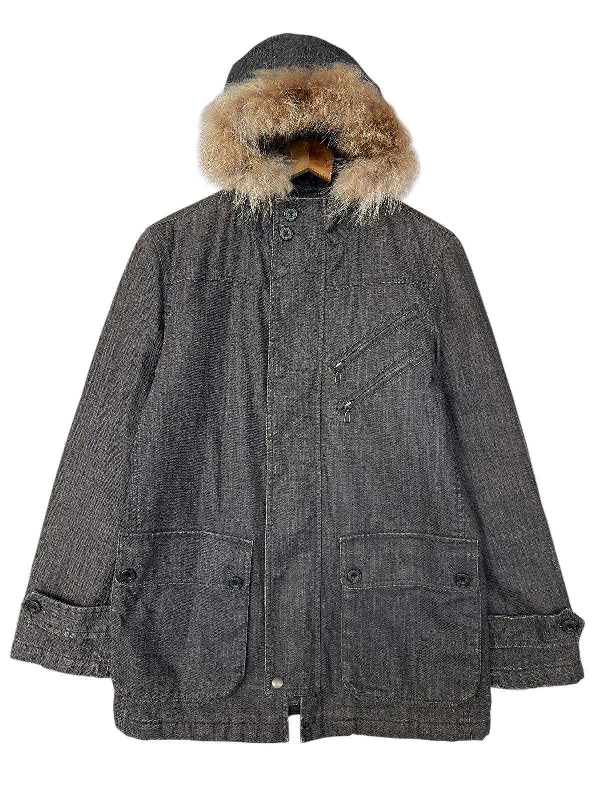 Hysteric Glamour Rupert Japan Multipocket Zipper Fur Long Jacket Size US L / EU 52-54 / 3 - 1 Thumbnail