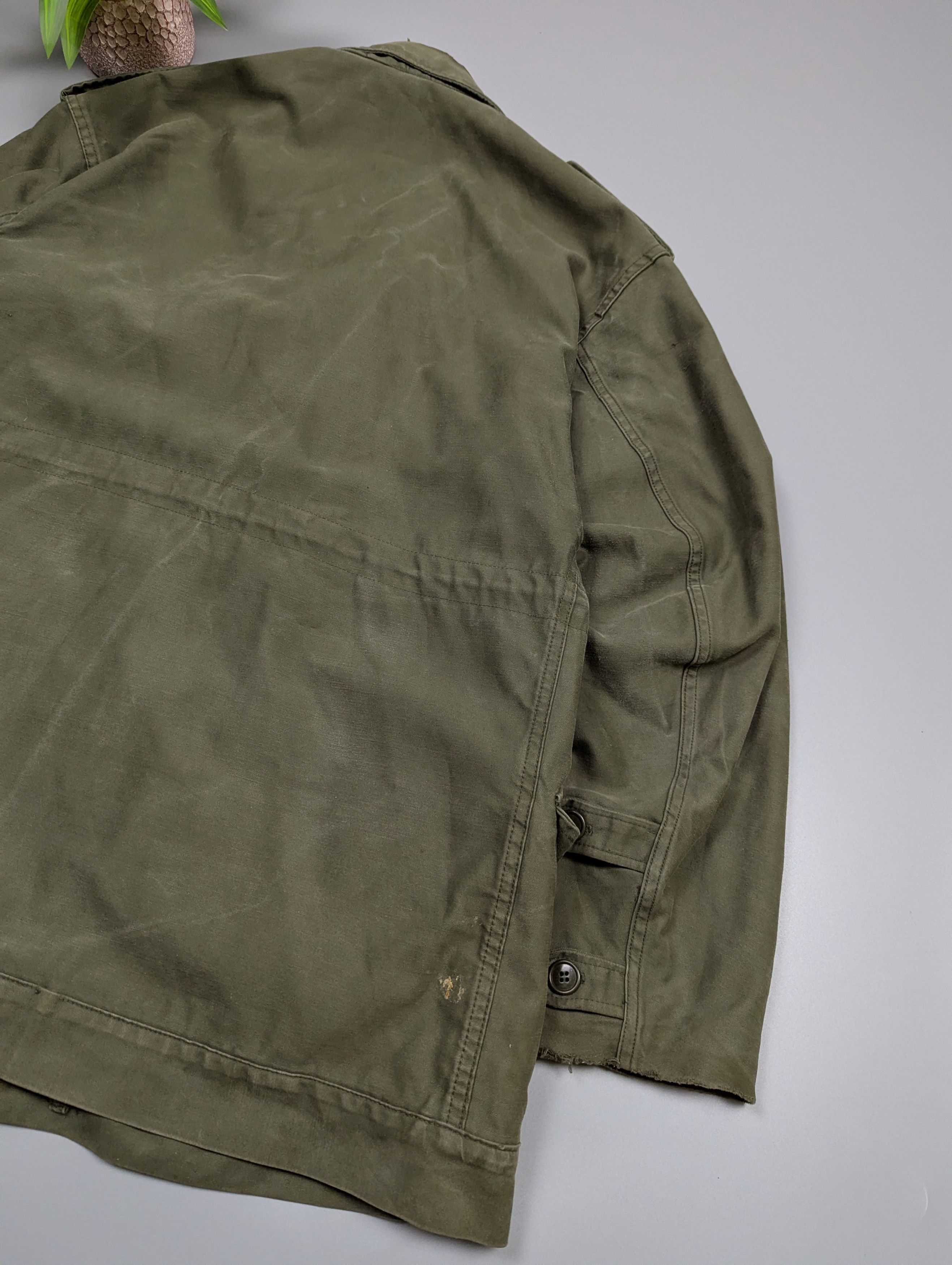 Vintage 1980s Dutch Army Field Jacket Military Cotton Utility Coat Size US M / EU 48-50 / 2 - 20 Thumbnail