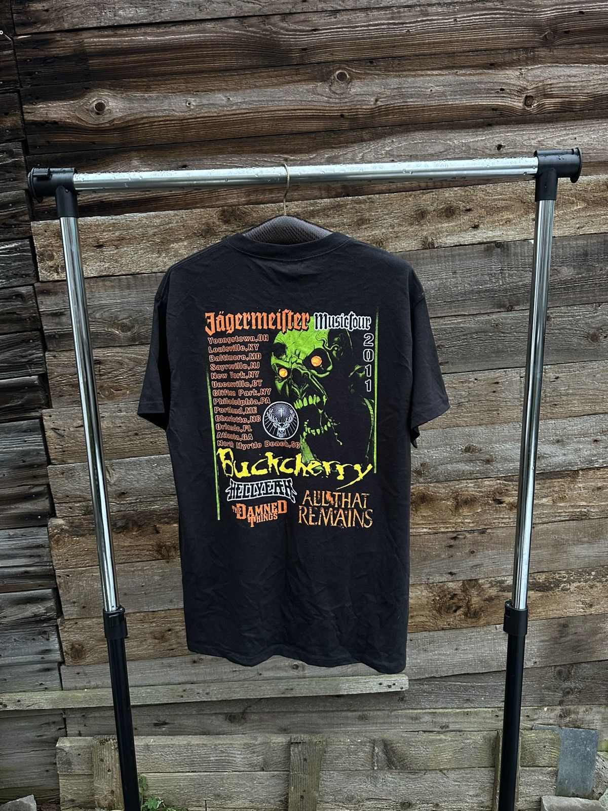 Band Tees × Vintage Vintage 00s Y2K Jaegermeister Band Tee Tour Size US L / EU 52-54 / 3 - 6 Thumbnail