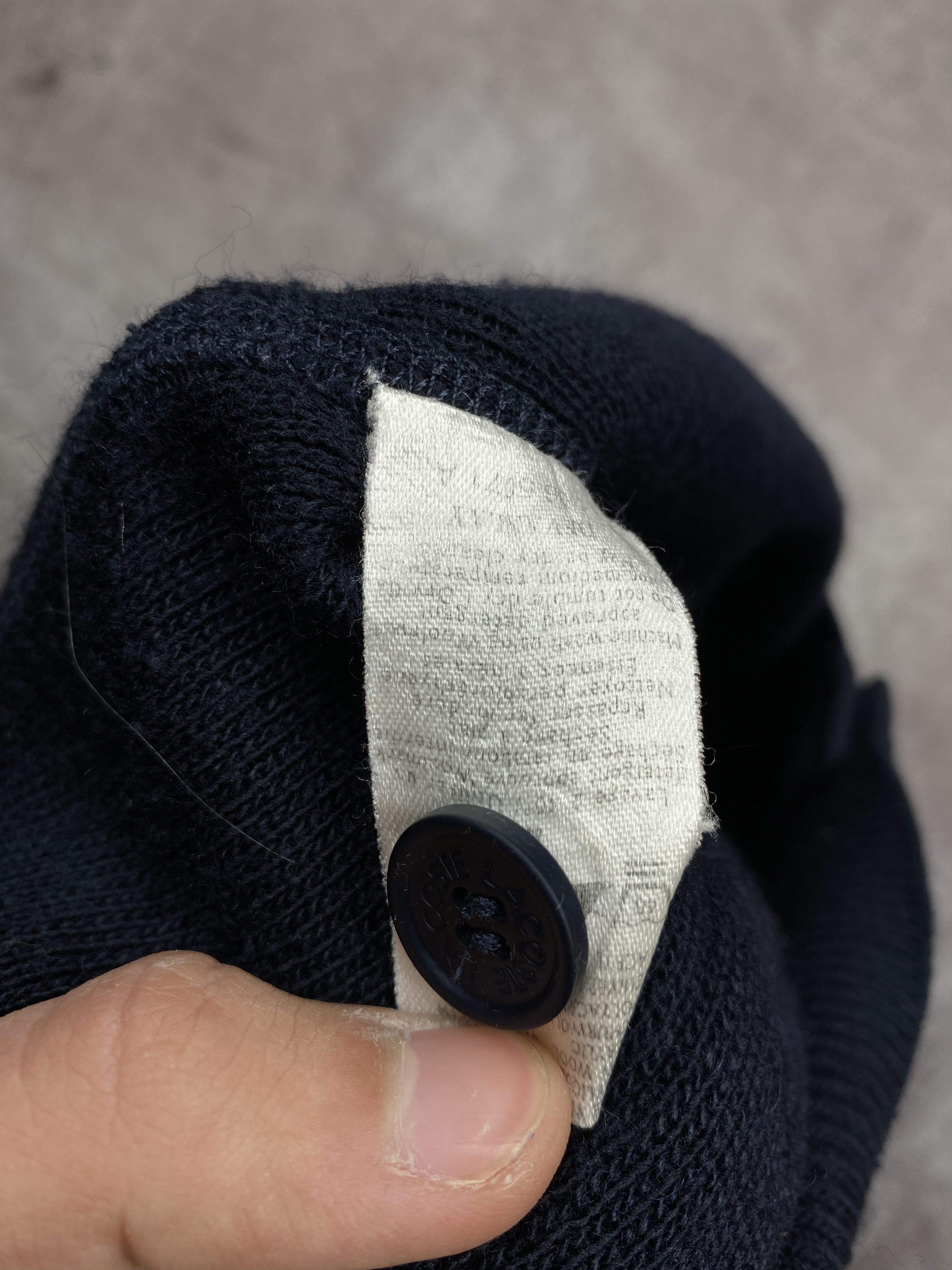 Lacoste × Vintage Lacoste Vintage Mens Cardigan Wool Knit Sweater Size US L / EU 52-54 / 3 - 5 Thumbnail
