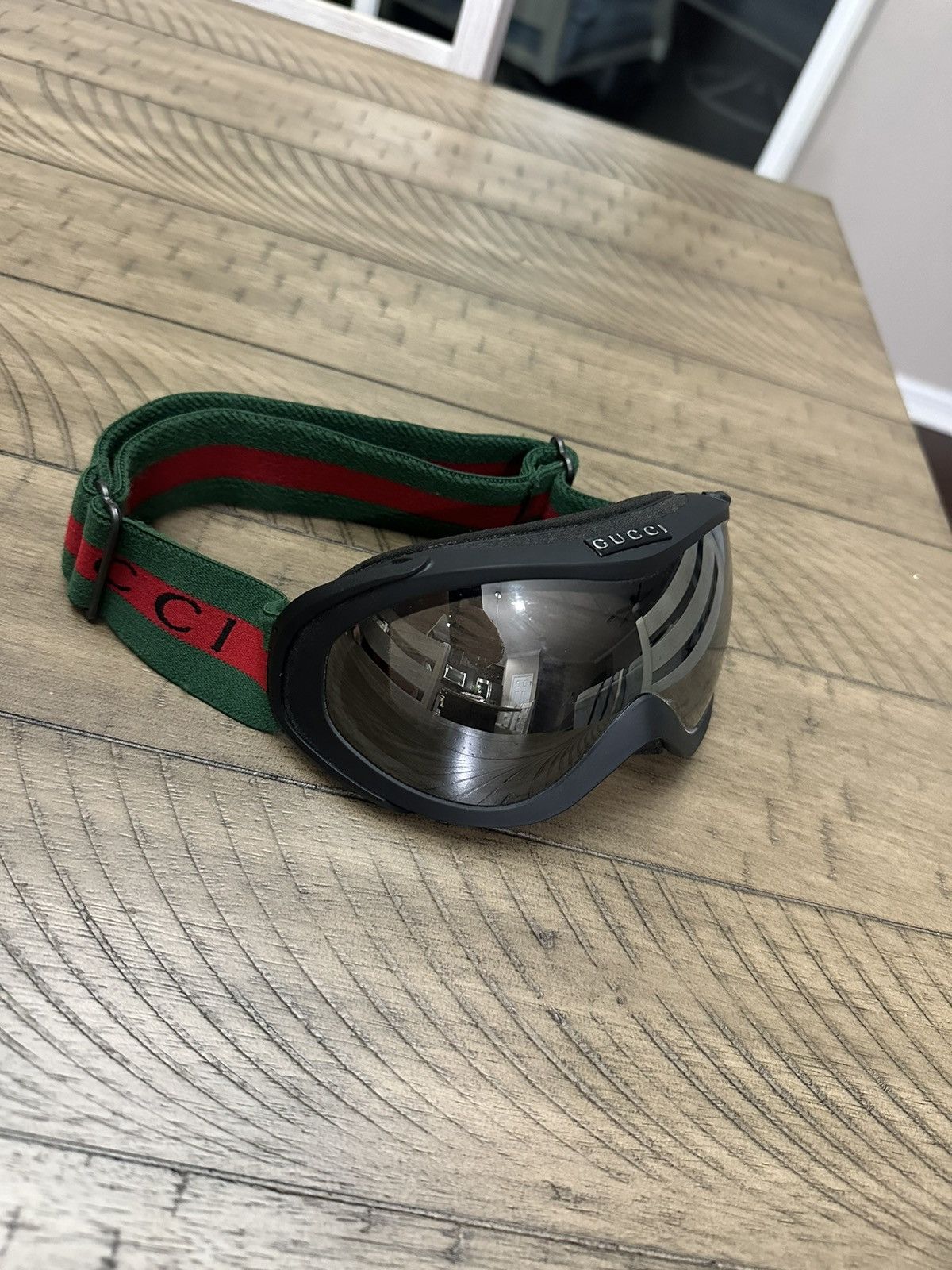 image of Gucci Ski Goggles in Black, Men's