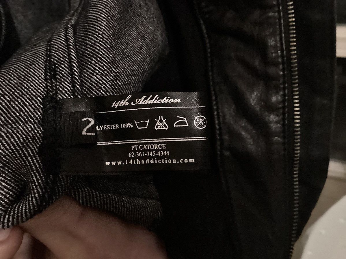 14th Addiction Hybrid leather denim jacket Size US M / EU 48-50 / 2 - 5 Thumbnail