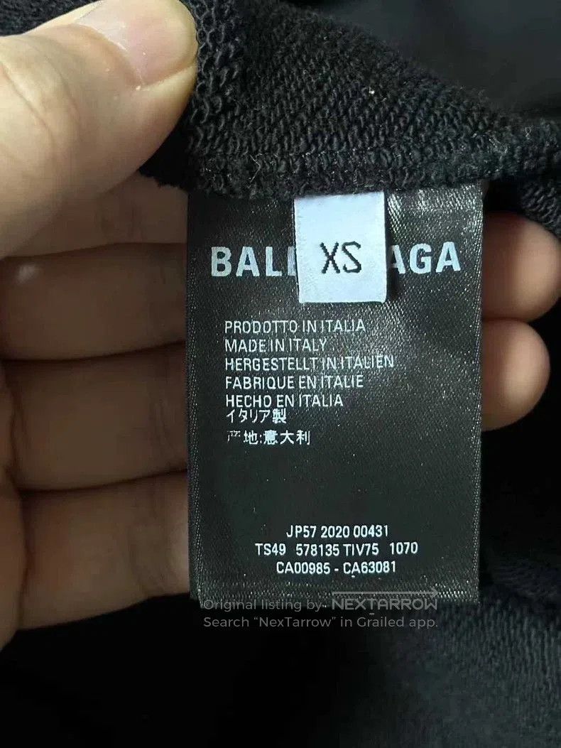 Balenciaga Balenciaga Black Crew Hoodie. Size US XS / EU 42 / 0 - 4 Thumbnail
