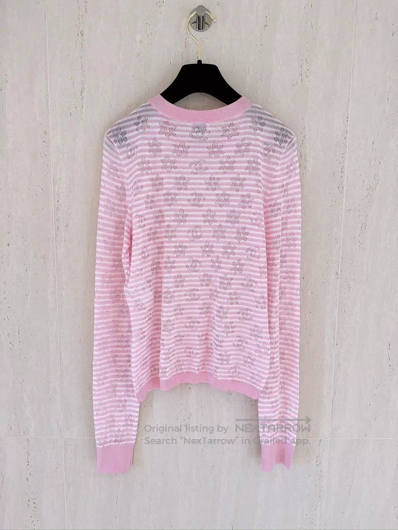 Chanel Chanel 24C Early Spring Vacation Pink and White Striped Ho Size XS / US 0-2 / IT 36-38 - 2 Thumbnail