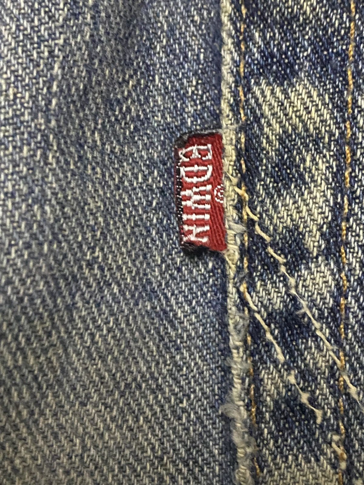 Edwin Excluxive Vintage Edwin Washed Distressed Flare Jeans Size US 33 - 11 Thumbnail