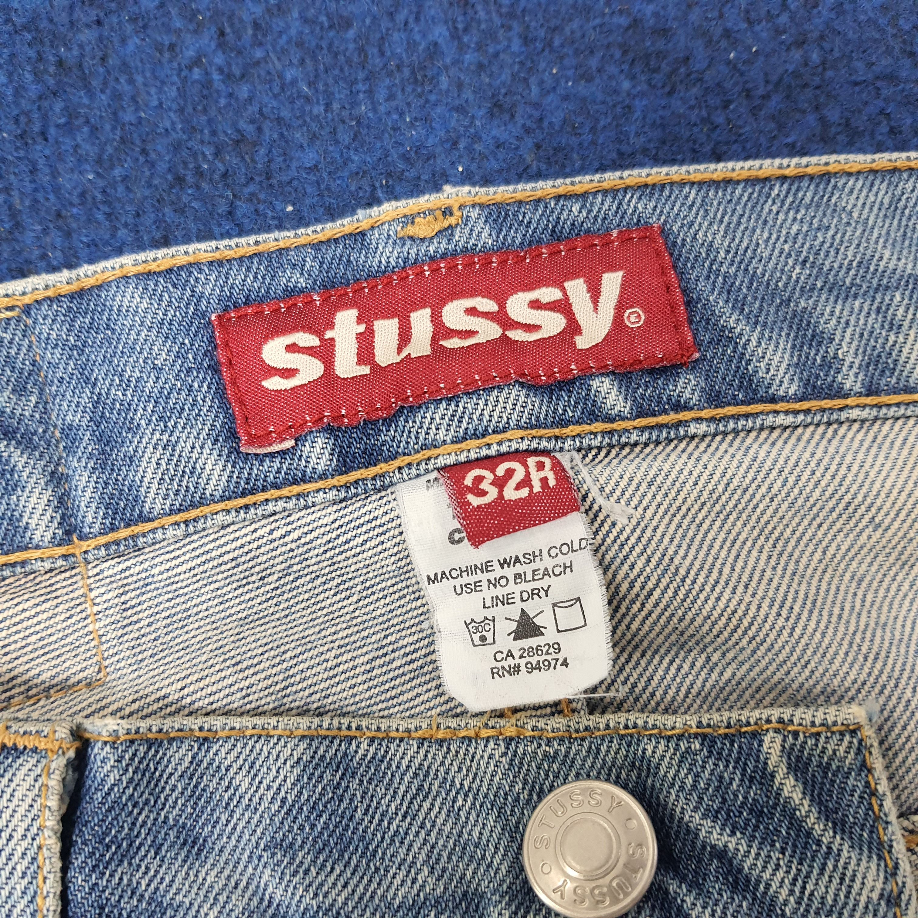 Stussy × Vintage Vintage Stussy Streetwear Custom Logo Jeans Size US 32 / EU 48 - 7 Thumbnail