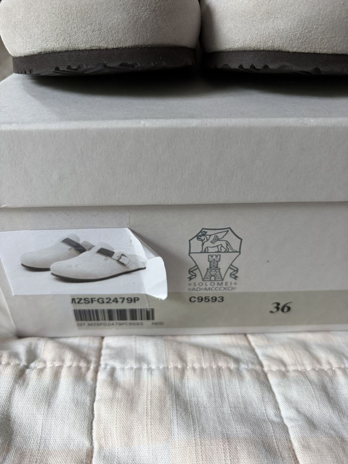 Brunello Cucinelli Brunello Cucinelli Suede Monili Chain Mule NWT Box EU 36 Size US 6 / IT 36 - 5 Thumbnail