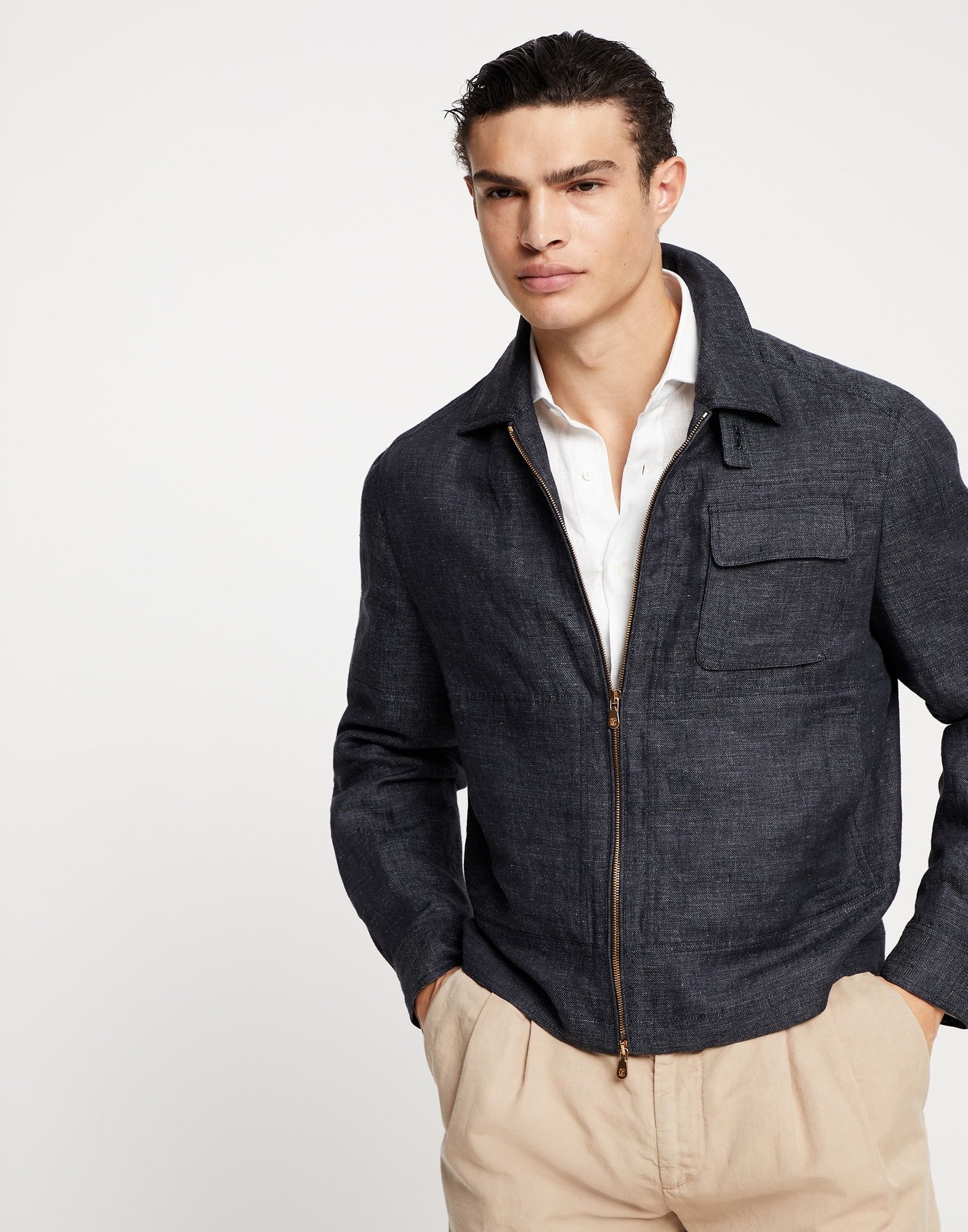 Brunello Cucinelli Jacket in Black Size US M / EU 48-50 / 2 - 1 Thumbnail