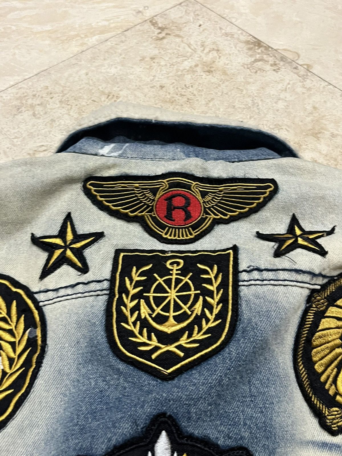 Reason CRAZY Y2K Reason Patched Distressed Denim Jacket Size US S / EU 44-46 / 1 - 17 Thumbnail