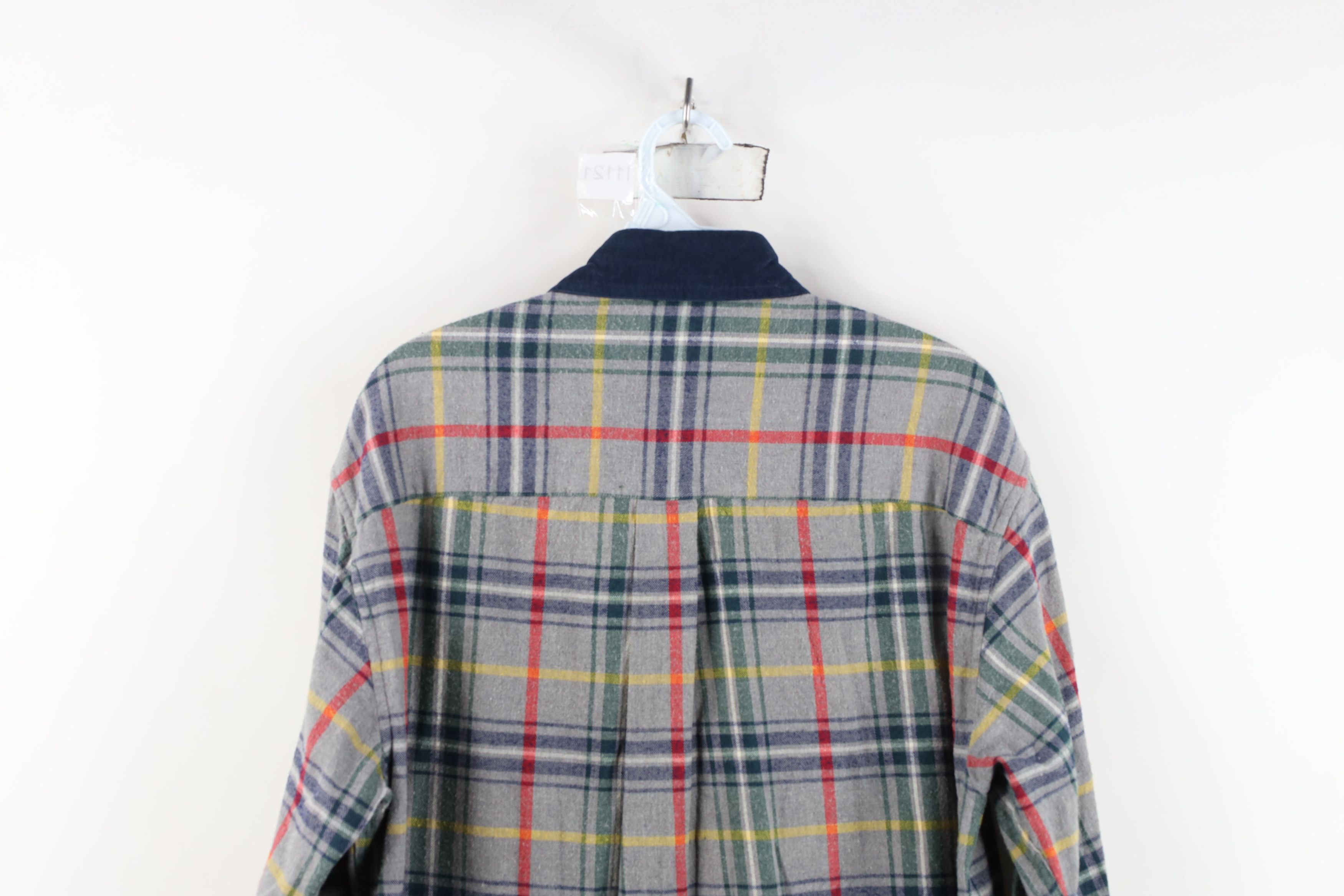 Vintage Vintage 90s Streetwear Corduroy Collar Button Down Shirt Size US M / EU 48-50 / 2 - 11 Thumbnail