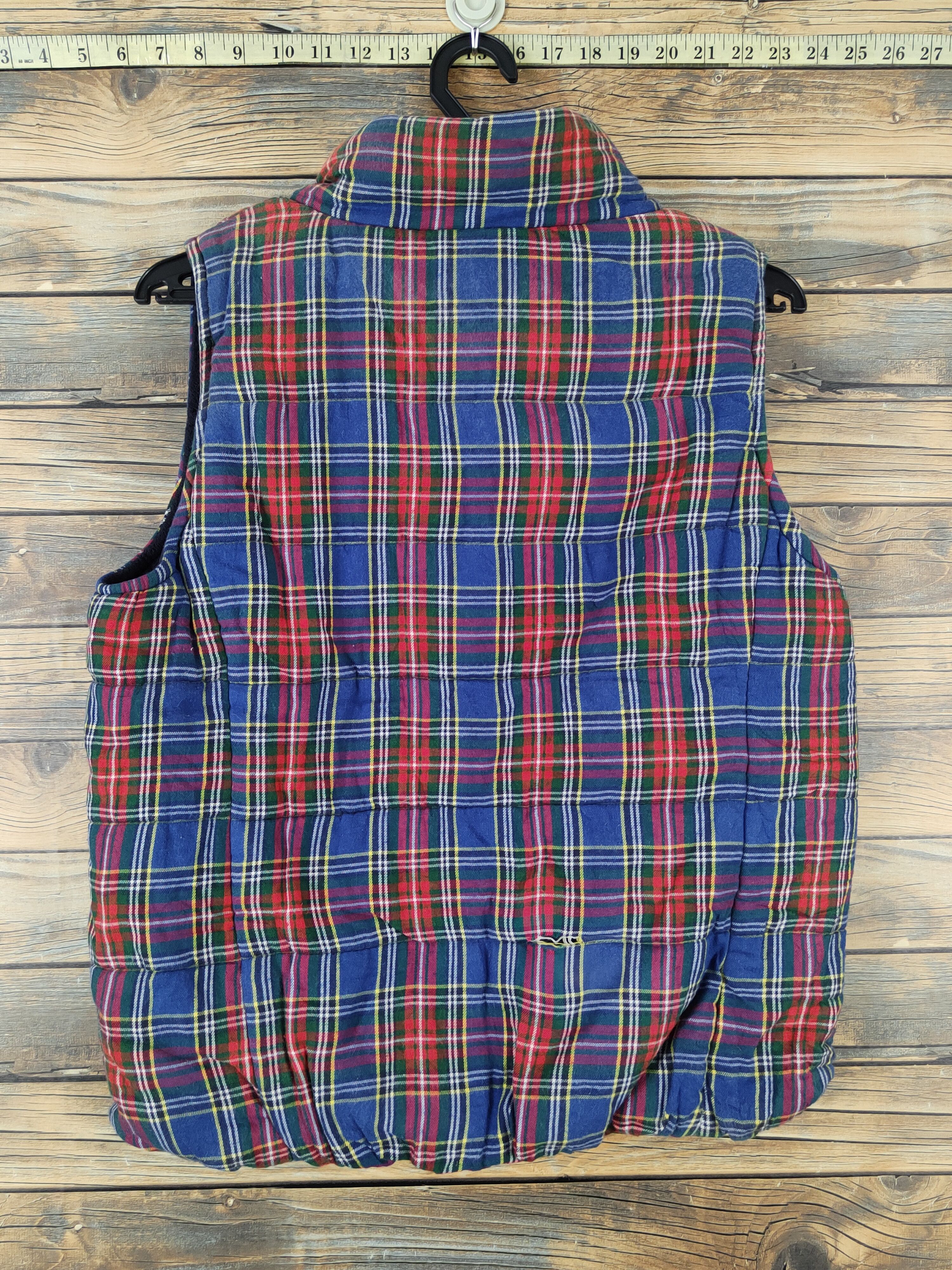 Junko Shimada Junko Shimada Blue Red checkered Vests #W1121 Size US M / EU 48-50 / 2 - 8 Thumbnail