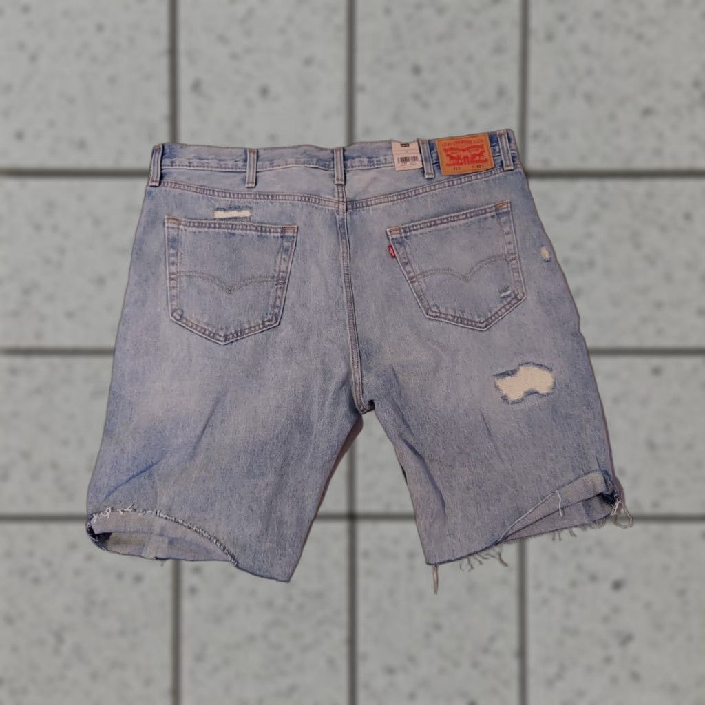 Levi's Mens Levis 412 Denim Shorts 42 Slim Jean Stretch New Size US 42 / EU 58 - 1 Thumbnail