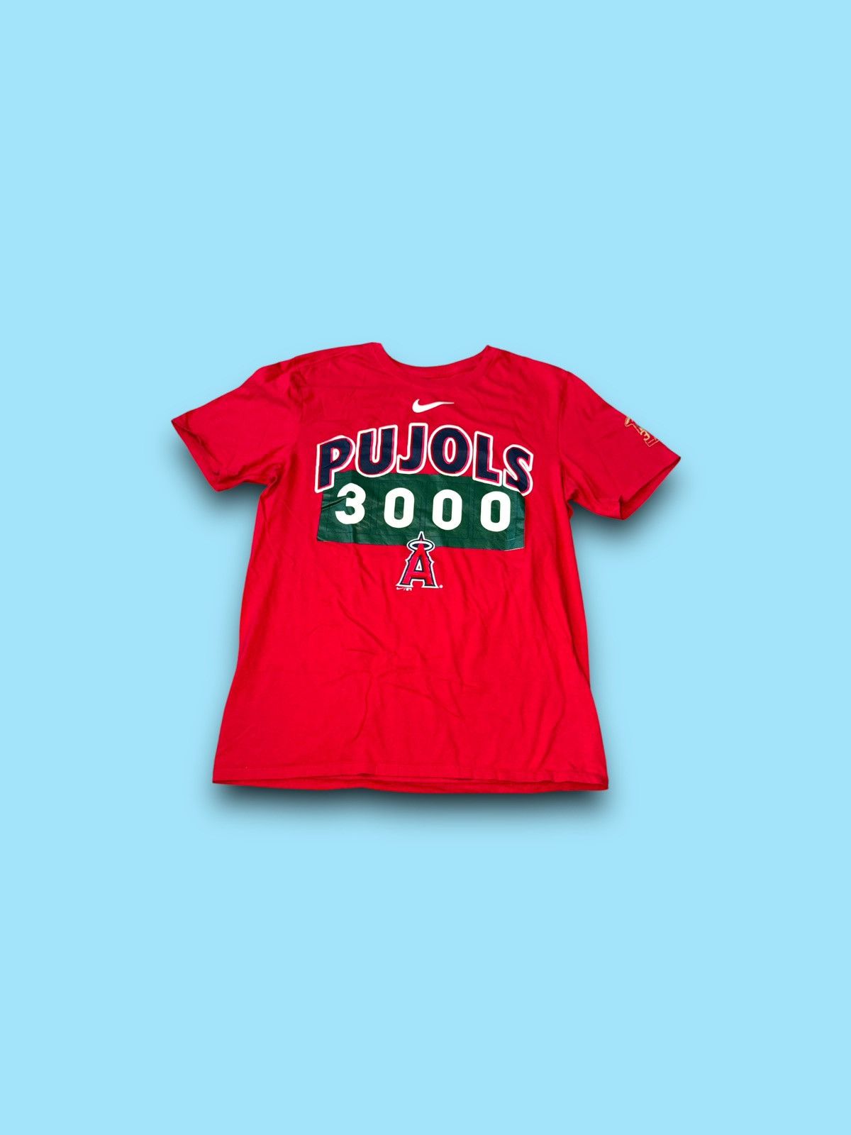 Nike LA Angels Albert Pujols 3000 HR club the Nike tee shirt red Size US M / EU 48-50 / 2 - 1 Thumbnail