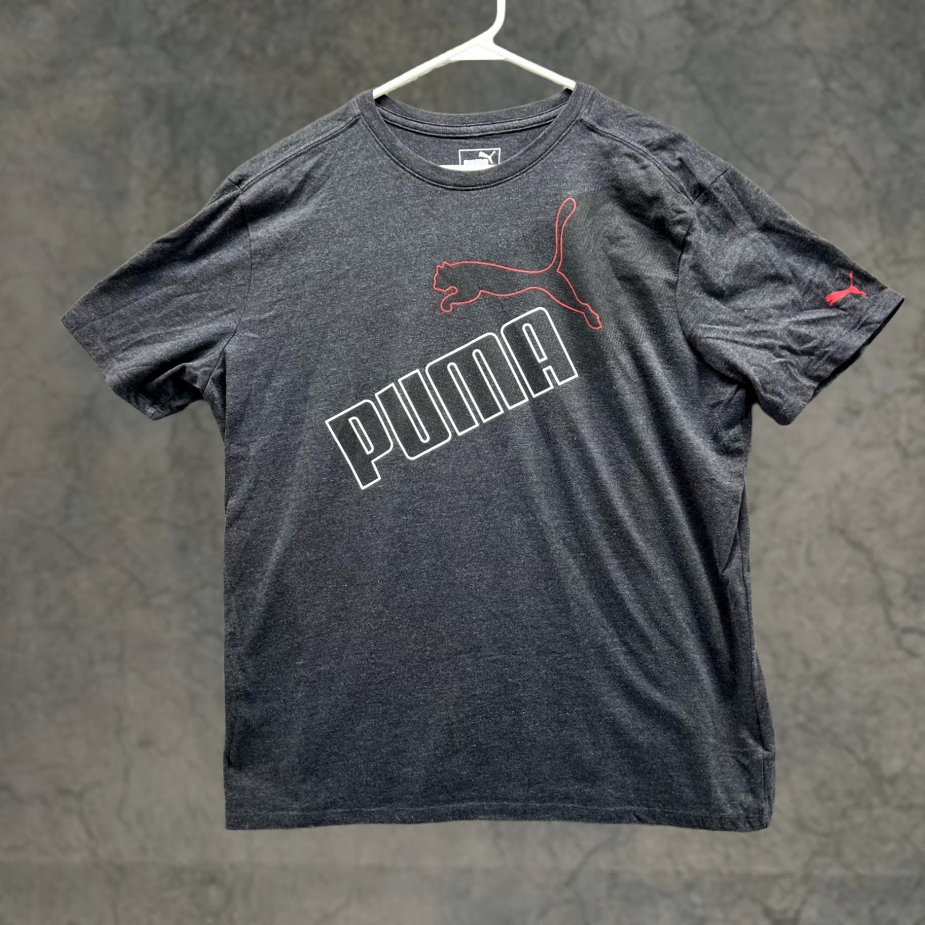 Puma Puma Shirt Men Large Adult Gray Casual Tee Outdoors Crewneck Cotton Logo Decade Outdoor All Seasons Size US L / EU 52-54 / 3 - 1 Thumbnail