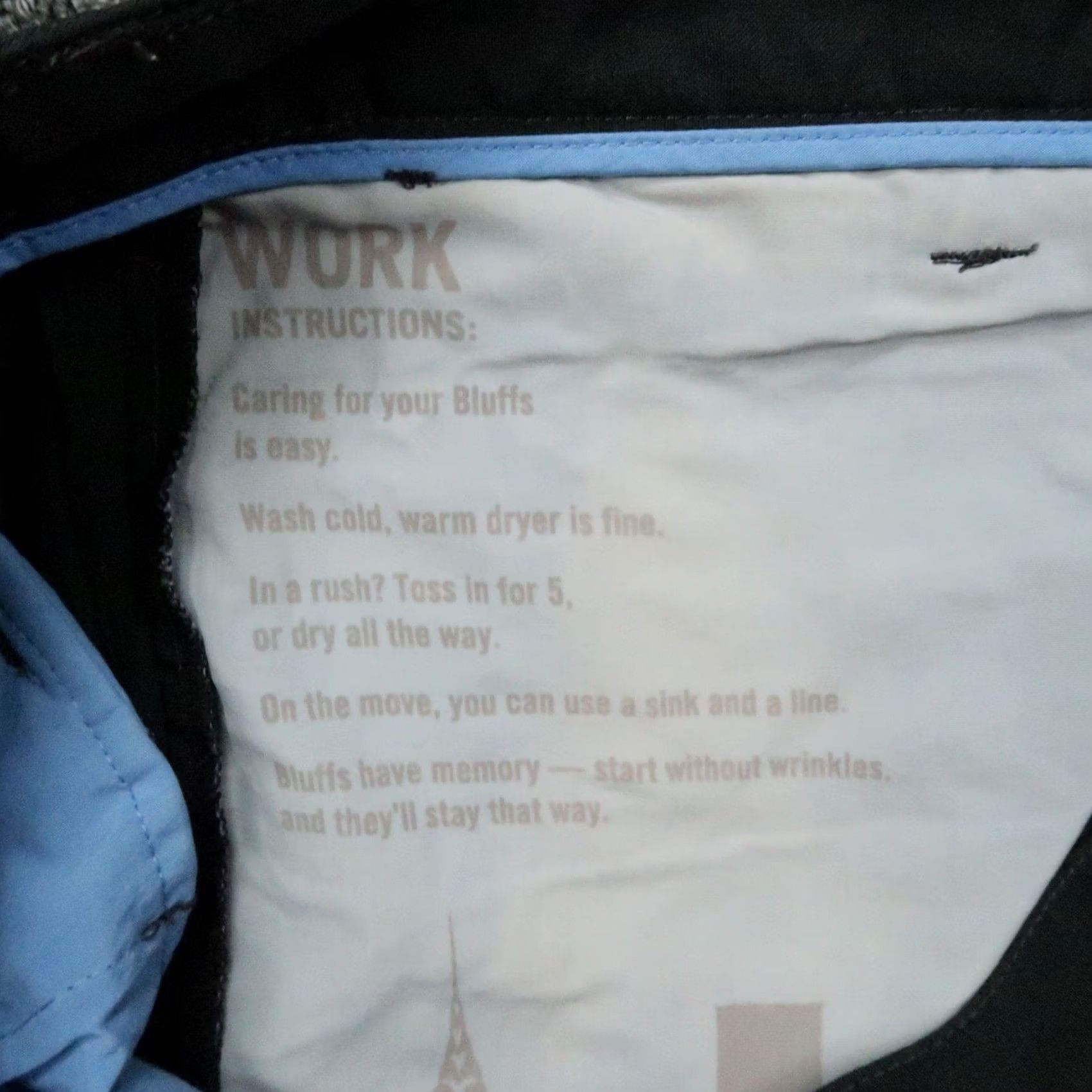 Vintage Bluffworks Pants Mens Black 37x28 Chino Straight Travel Work Play Trouser Size US 37 - 6 Thumbnail