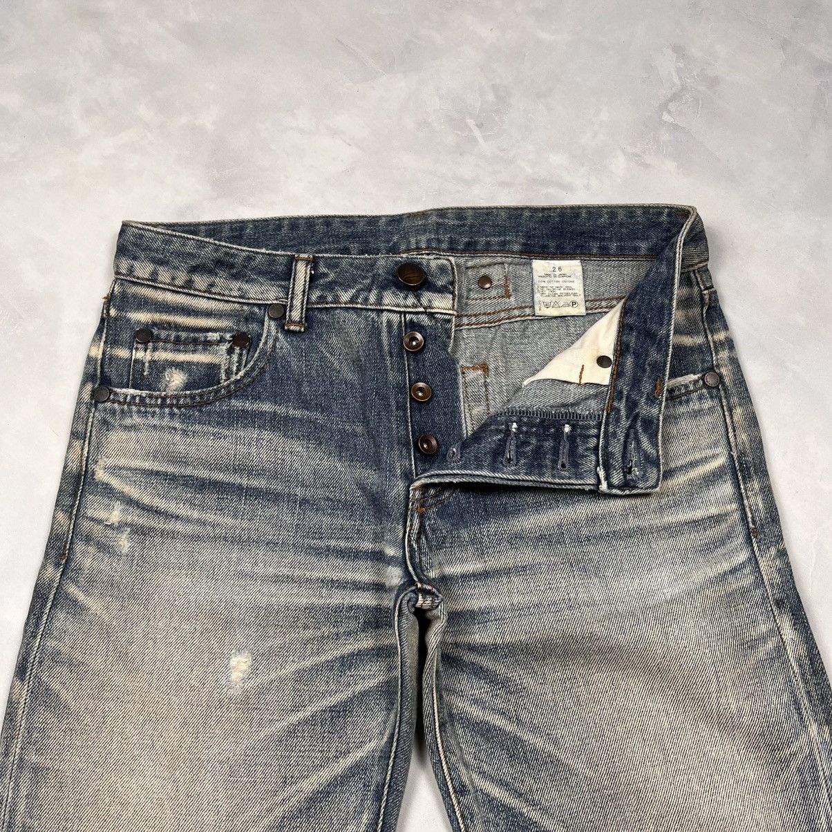 Japanese Brand Vtg Selvedge Denim Pants Buckel Back Stunning Lure Size US 29 - 5 Thumbnail