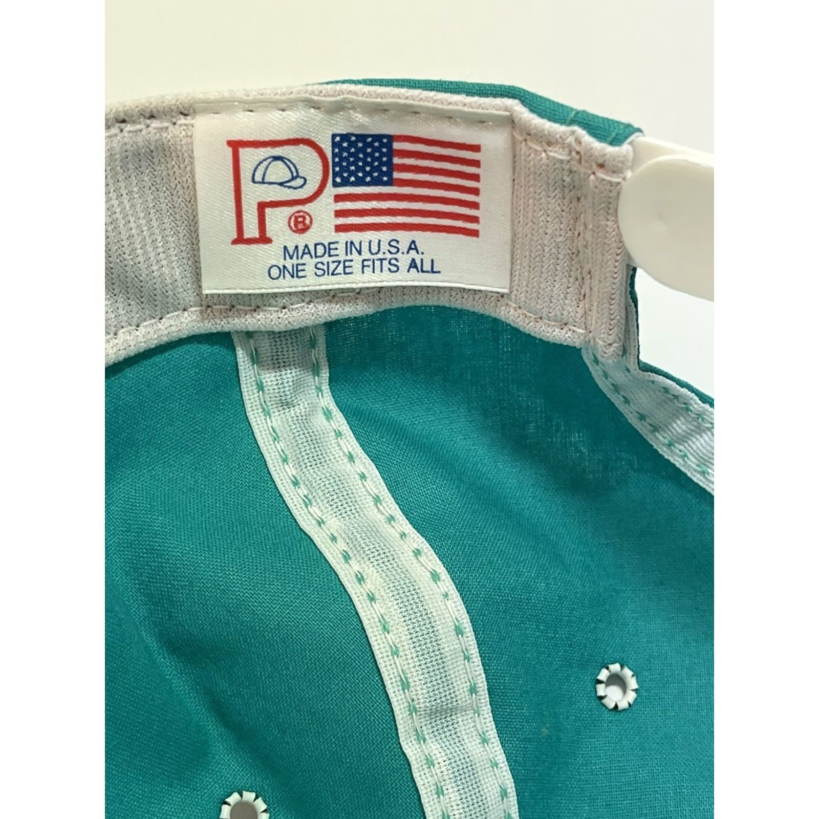 Vintage VINTAGE Magna Thin Fishing Theme Trucker Hat Adjustable Blue Solid 90s Mens Size ONE SIZE - 3 Thumbnail