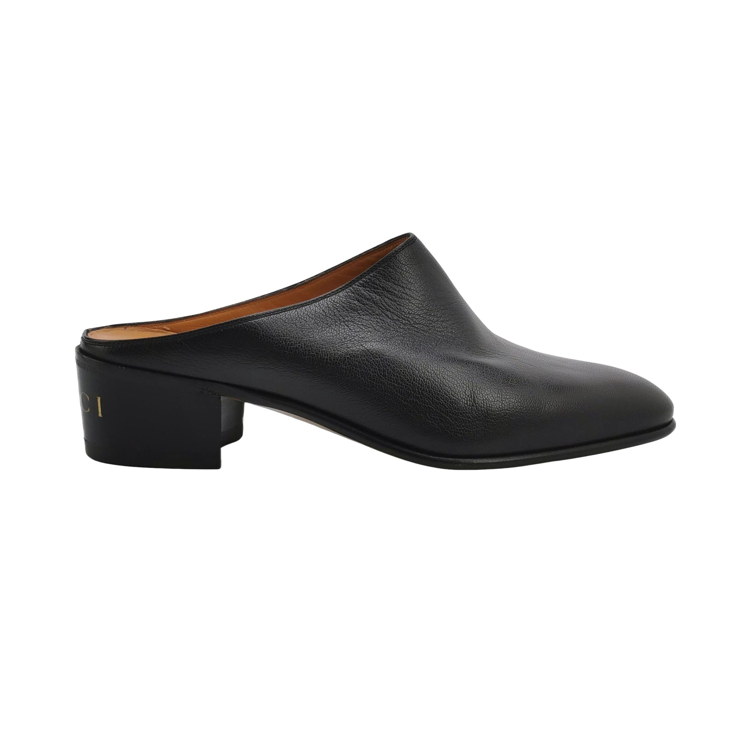 Gucci Gucci Logo Leather Mules Size 8 / EU 42 Size US 9 / EU 42 - 1 Thumbnail
