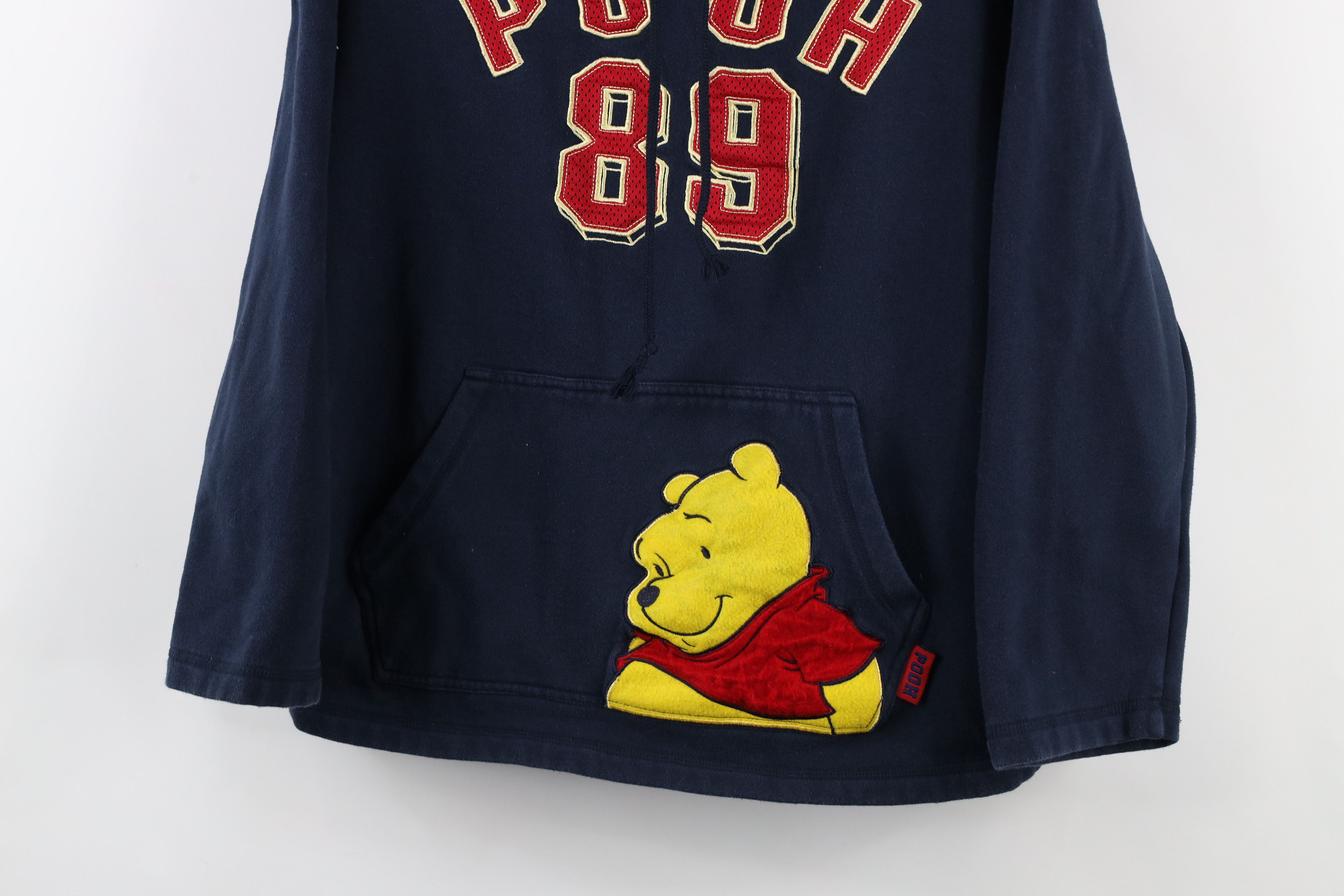 Disney × Vintage Vintage Disney Spell Out Winnie the Pooh Hoodie Sweatshirt Size L / US 10 / IT 46 - 3 Thumbnail