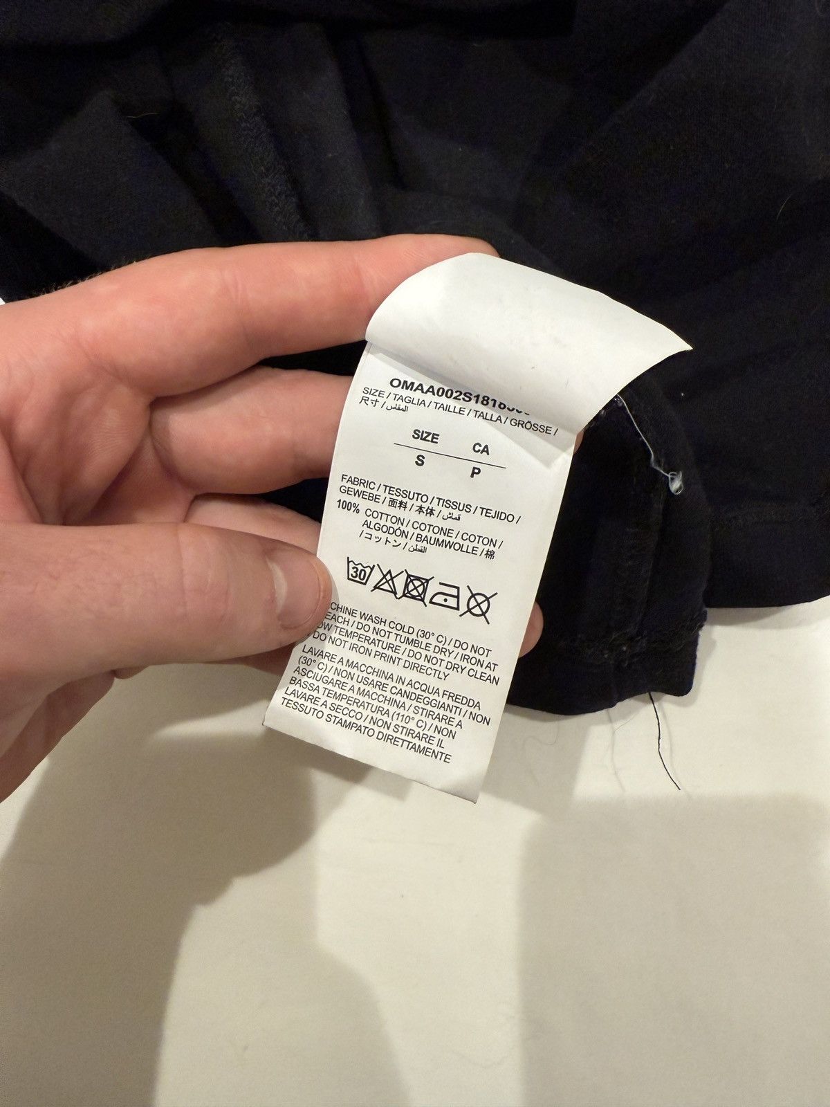 Off-White Off-White “TEMPERATURE” S/S 2018 Diagonal Stripe Tee Size US S / EU 44-46 / 1 - 9 Thumbnail