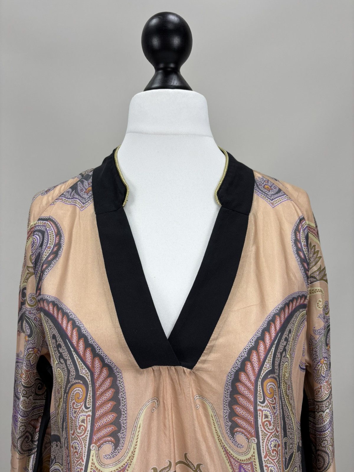 Designer × Etro Womens silk dresses ETRO Size 42 Color Multicolor Size M / US 6-8 / IT 42-44 - 4 Thumbnail