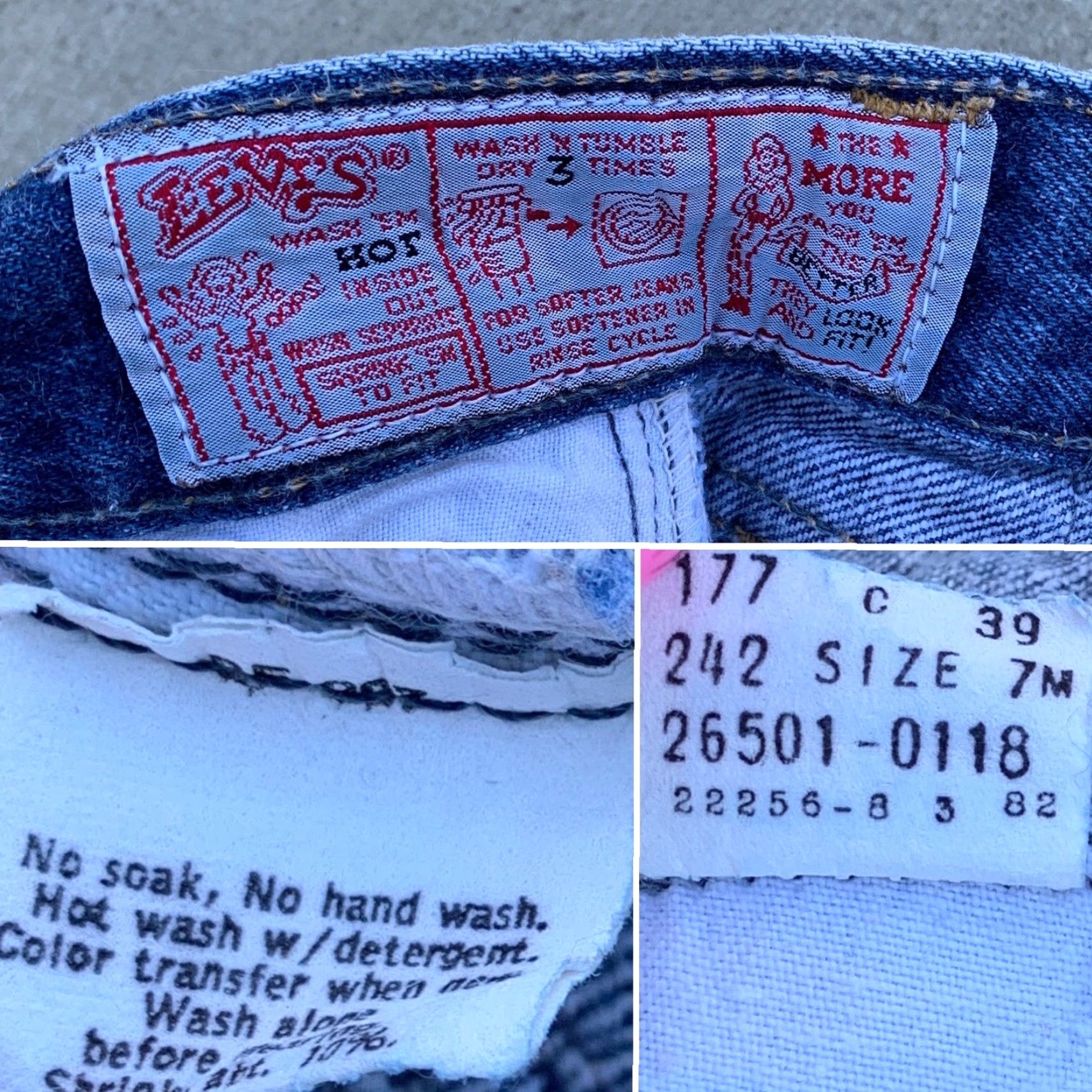 Levi's VINTAGE Levi’s 501 Jeans Women's Juniors 501 Blue Denim 26x32 30 36 7 M Made in USA Jeans Mens? Size 28" / US 6 / IT 42 - 2 Thumbnail
