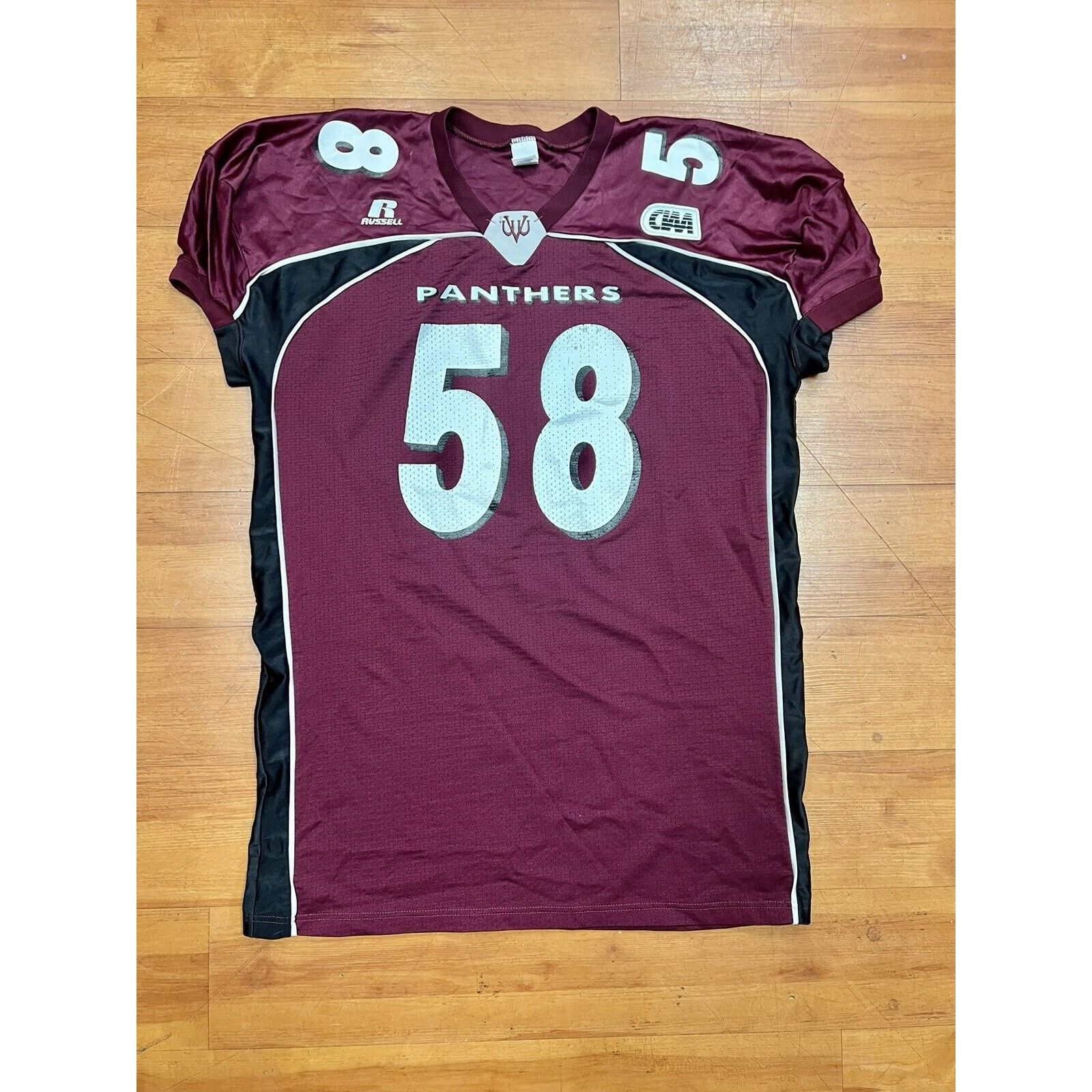 image of Vintage Virginia Union University Football Jersey Russell Xxxx, Men's (Size XL)