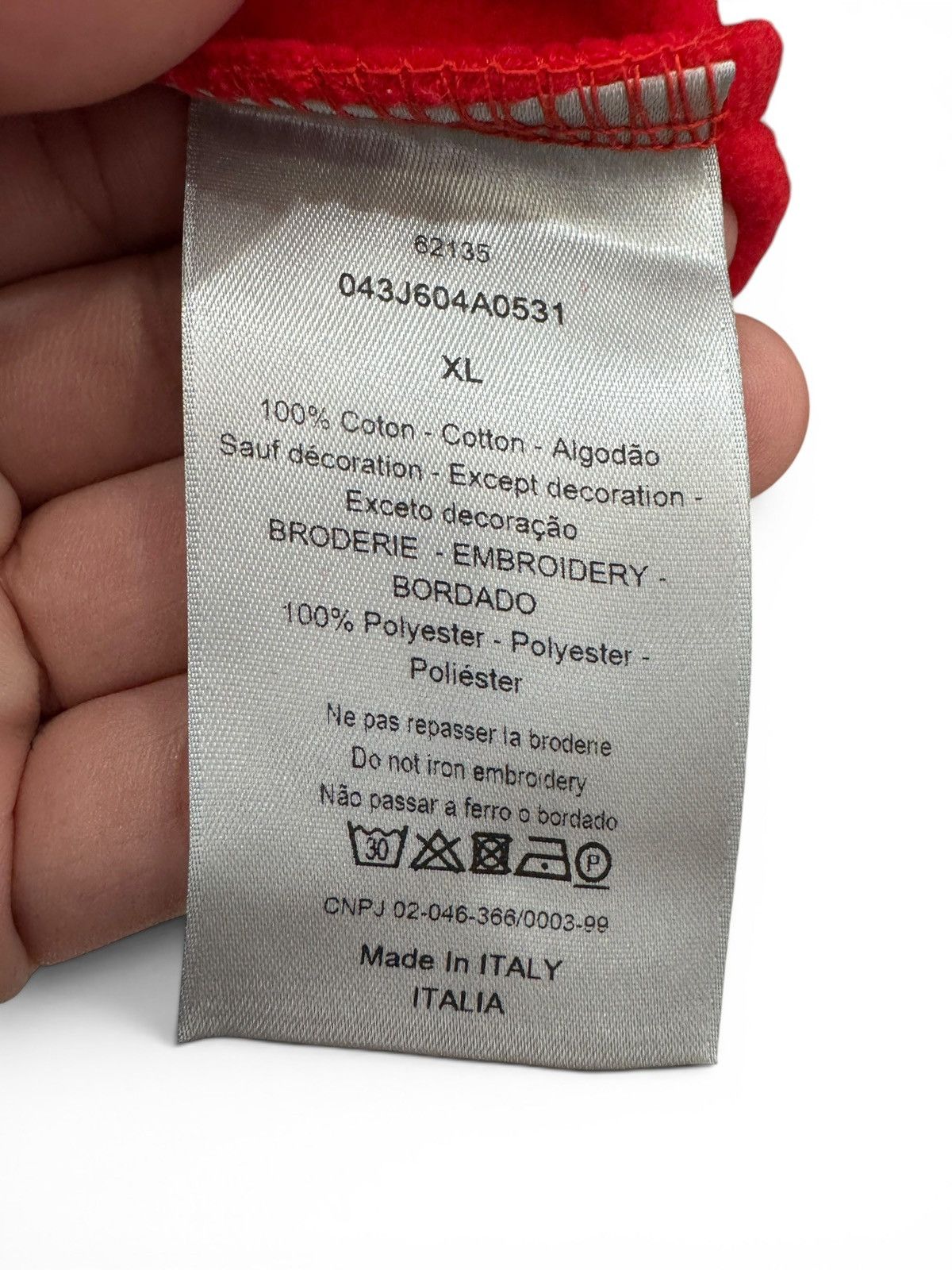 Dior Dior Red Paperclip Logo Crewneck Sweater Size US XL / EU 56 / 4 - 7 Thumbnail