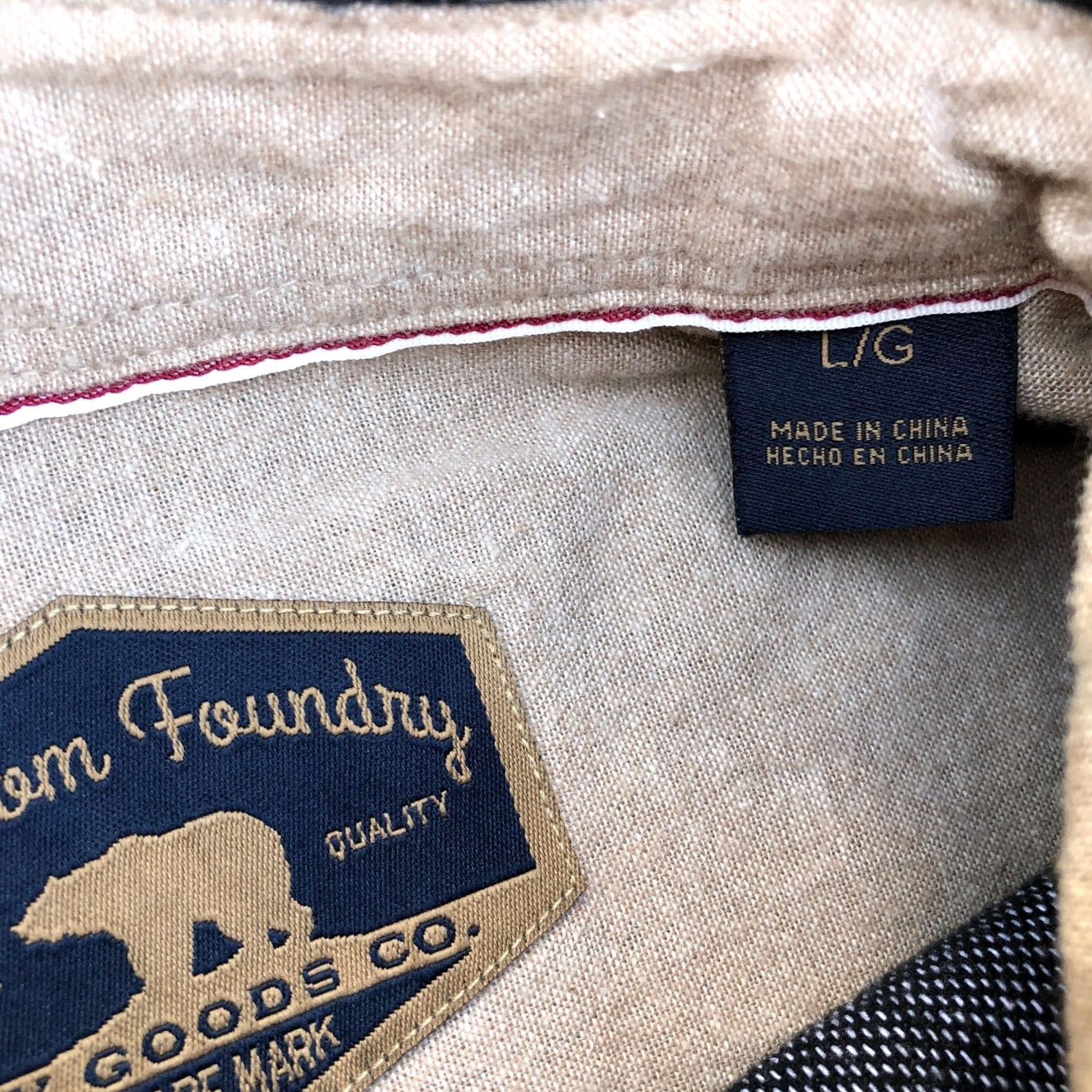 Vintage FREEDOM FOUNDRY Heavy Denim Button Down Shirt LG Men's Blue Long Sleeve Top Size US L / EU 52-54 / 3 - 6 Thumbnail
