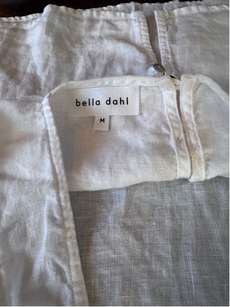 Bella Dahl Bella Dahl Women’s White Linen Crop Tank Top - Medium, NWT Size M / US 6-8 / IT 42-44 - 7 Thumbnail