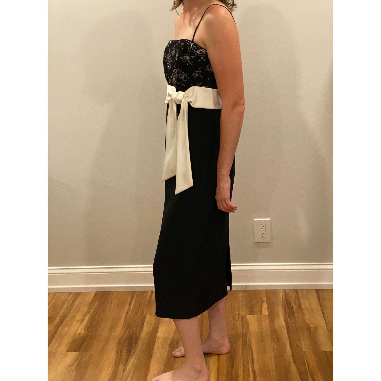 Other Vintage David’s Bridal size 6 Dress with Ivory Sash Y2K Size M / US 6-8 / IT 42-44 - 4 Thumbnail