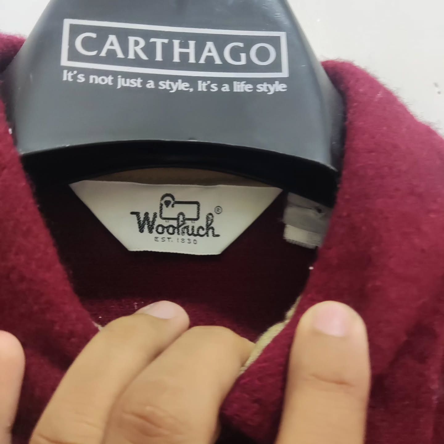 Other Wool rich Vintage Rugged Burgundy Flannel Shirt Size US L / EU 52-54 / 3 - 5 Thumbnail