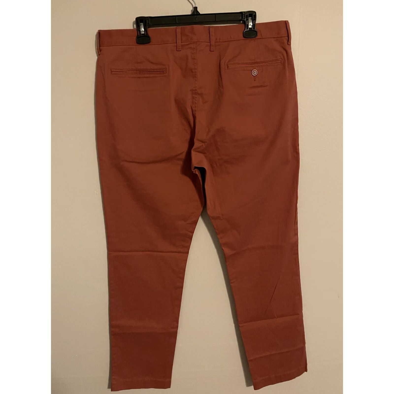 J.Crew J.CREW 770 Chino Pants Straight Fit Stretch Pastel Red AR886 - Men 36x32 New Size US 36 / EU 52 - 3 Thumbnail