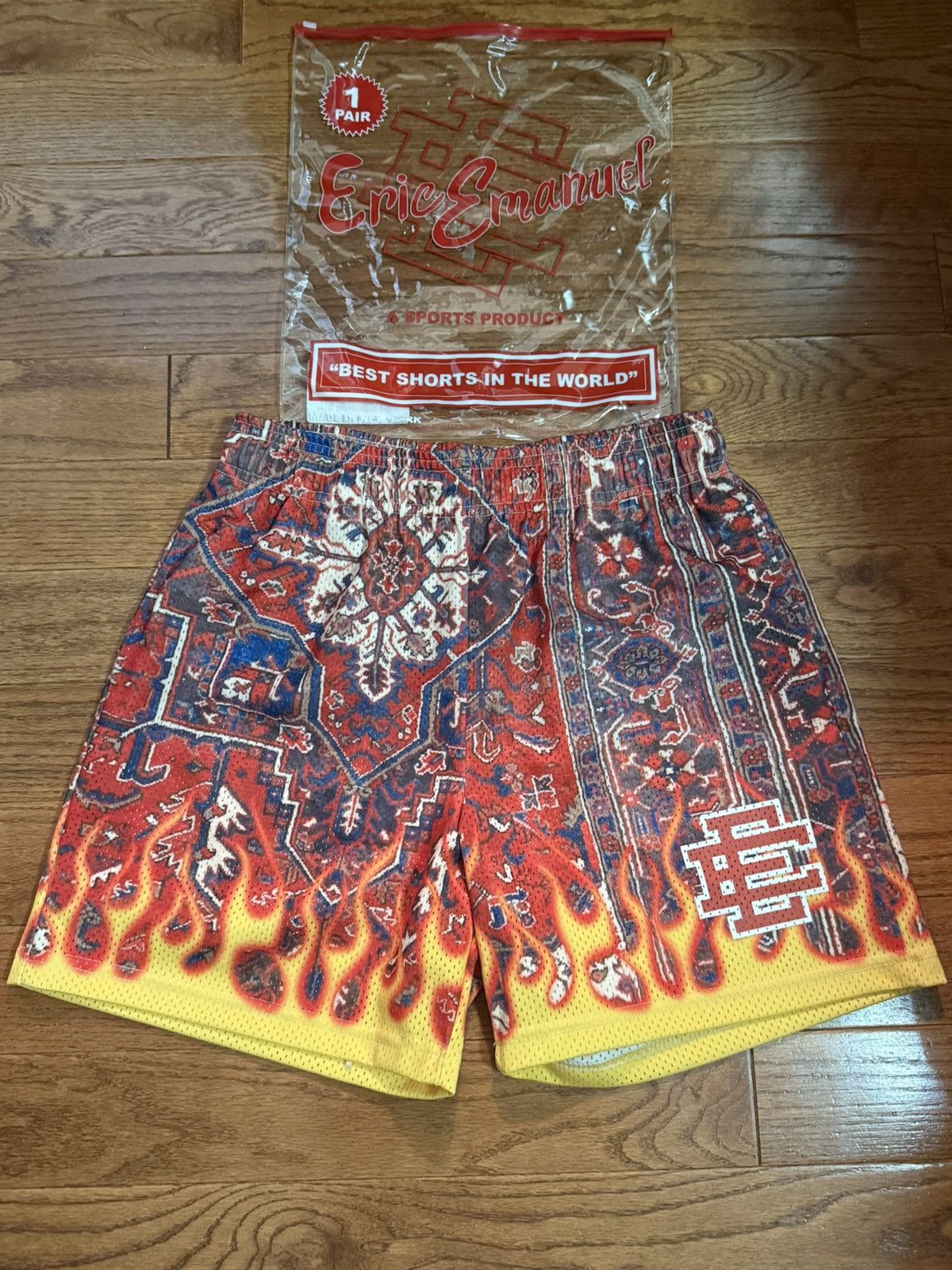 Eric Emanuel Eric Emanuel Red Flame Short ( Size M ) Size US 26 / EU 42 - 1 Thumbnail