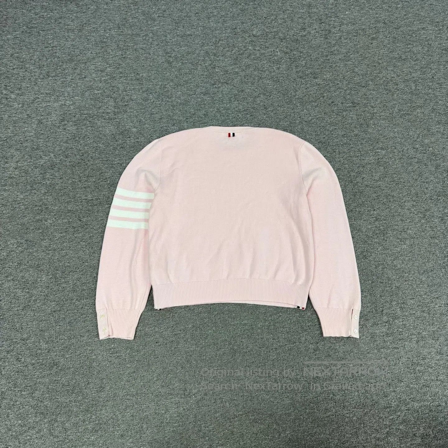 Thom Browne Thom Browne size 3 Light pink classic four stripes round-ne Size L / US 10 / IT 46 - 2 Thumbnail