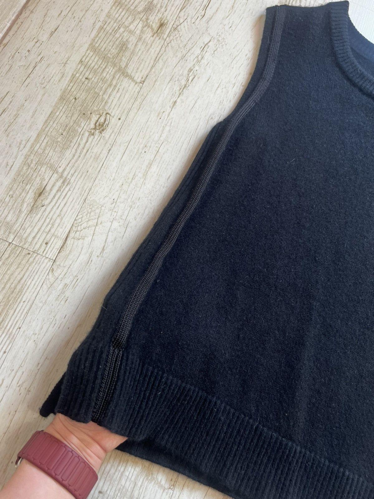 ME+EM ME+EM Wool Cashmere Sleeveless Knit Vest Black Size S Size S / US 4 / IT 40 - 3 Thumbnail