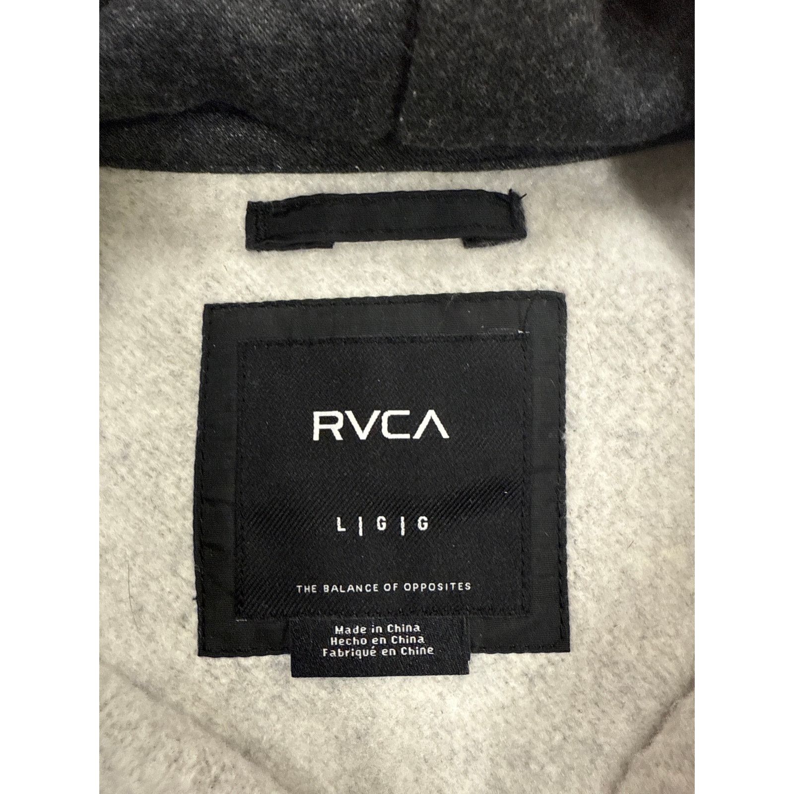 RVCA RVCA Anorak Hoodie Jacket Black / Charcoal Men’s Large Size US L / EU 52-54 / 3 - 3 Thumbnail
