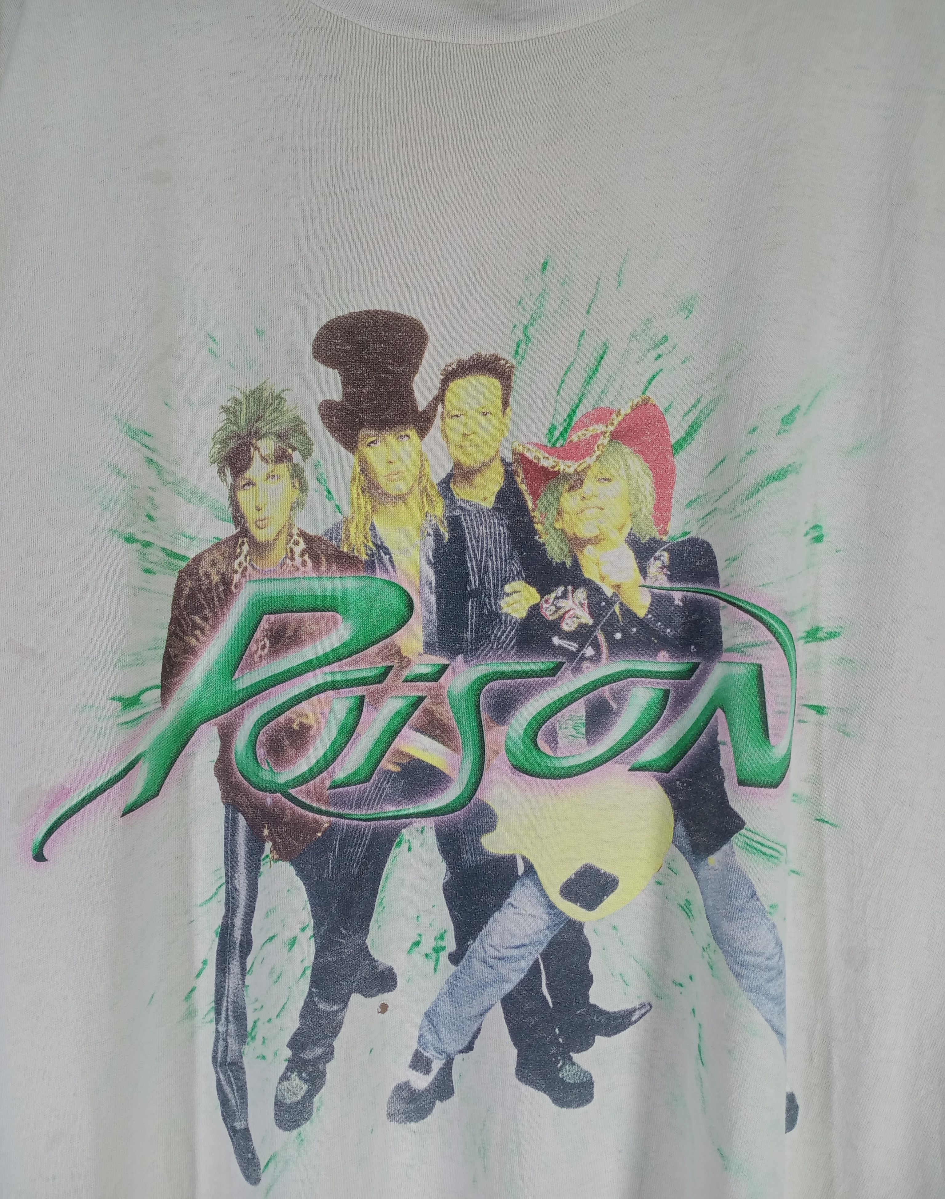 Band Tees Very Rare Vintage Thrashed Faded Poison 2000 Tour Tshirt Size US XL / EU 56 / 4 - 6 Thumbnail
