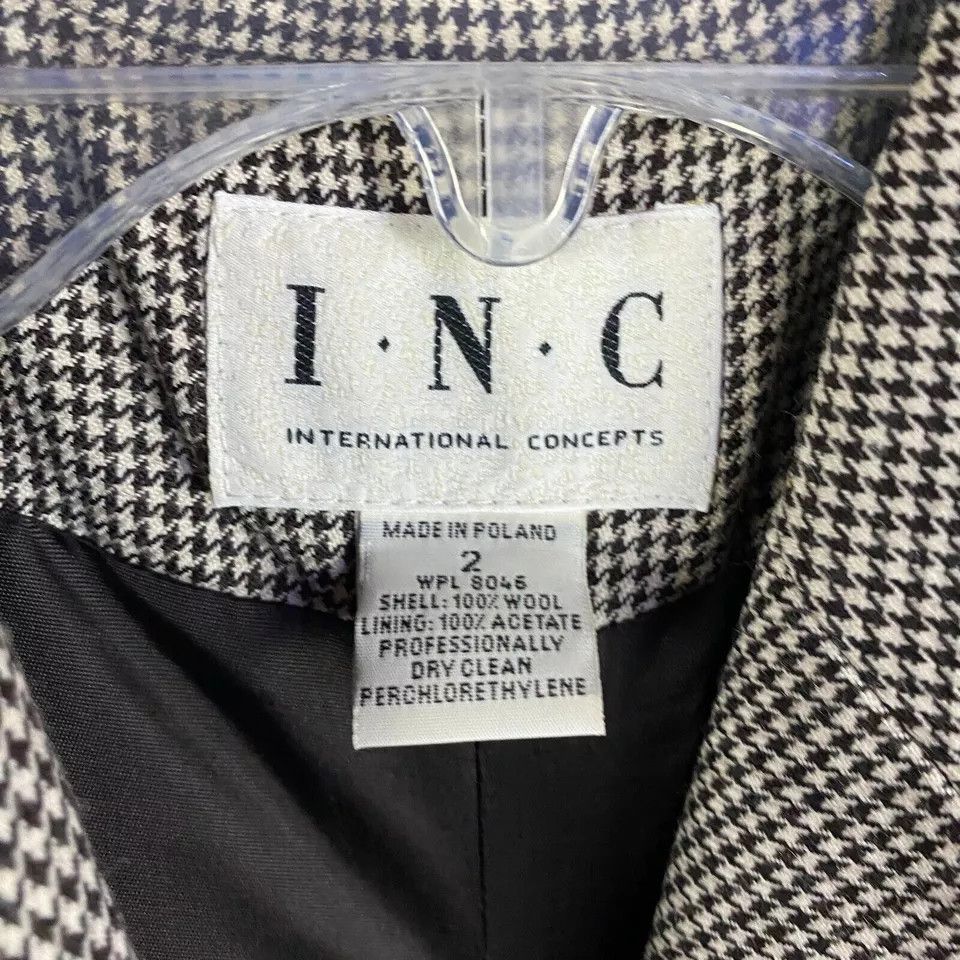 I.N.C × Vintage International Concepts Coat Women's Size 2 100% Wool Poland Size XS / US 0-2 / IT 36-38 - 4 Thumbnail