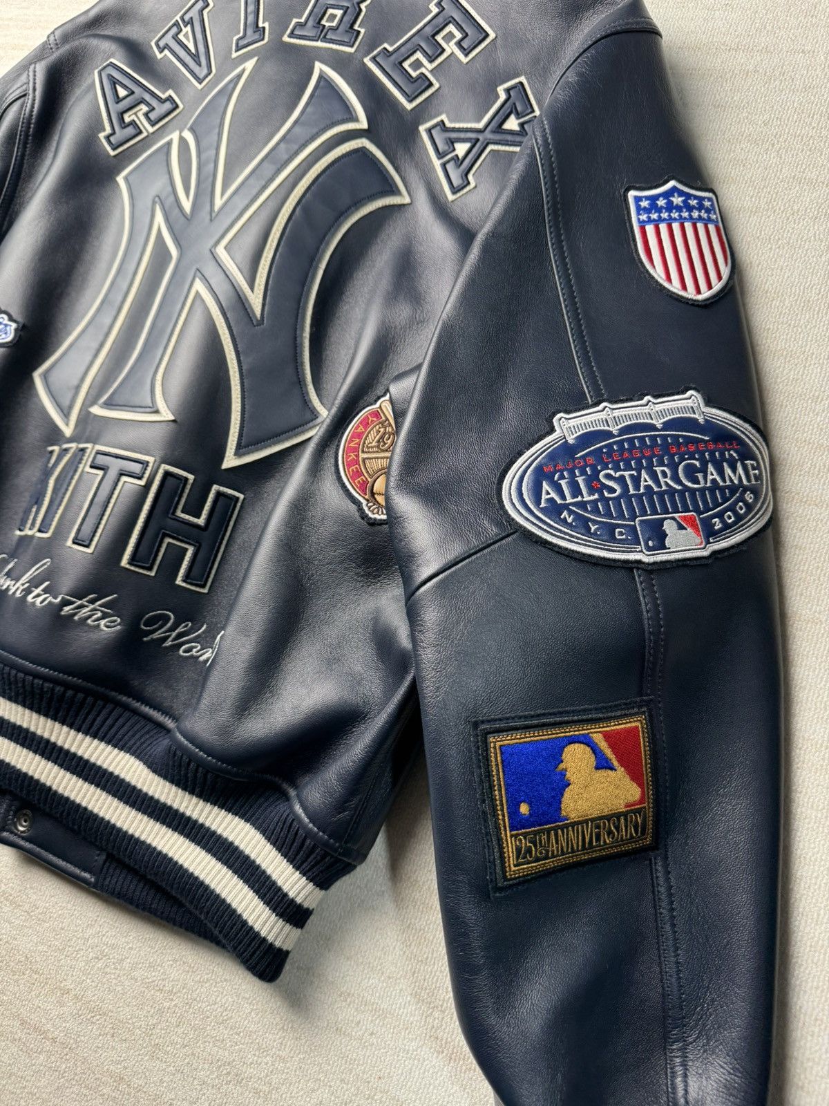 Avirex × Kith Yankees leather jacket Size US S / EU 44-46 / 1 - 11 Thumbnail