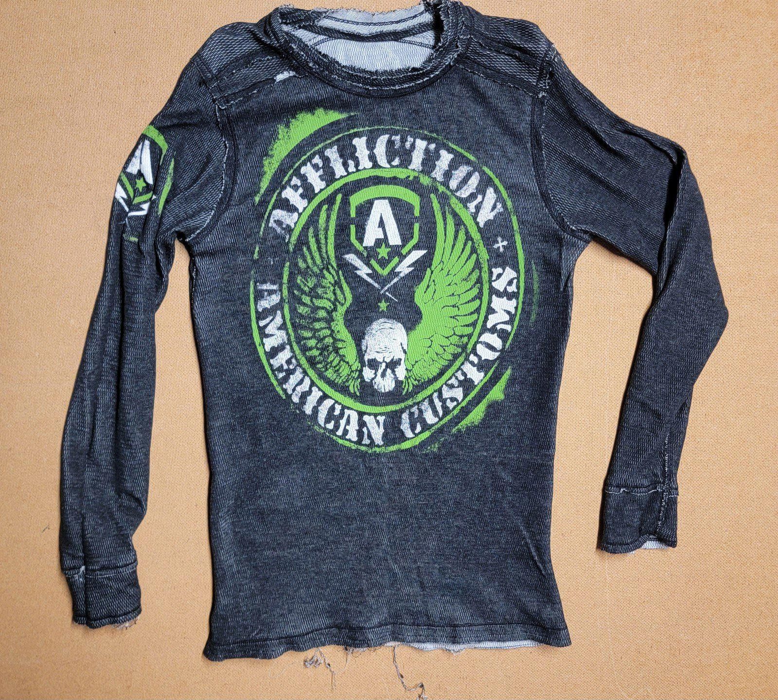 Affliction Y2K Affliction Thermal Long Sleeve Reversible Size M Cyber Size US M / EU 48-50 / 2 - 1 Thumbnail