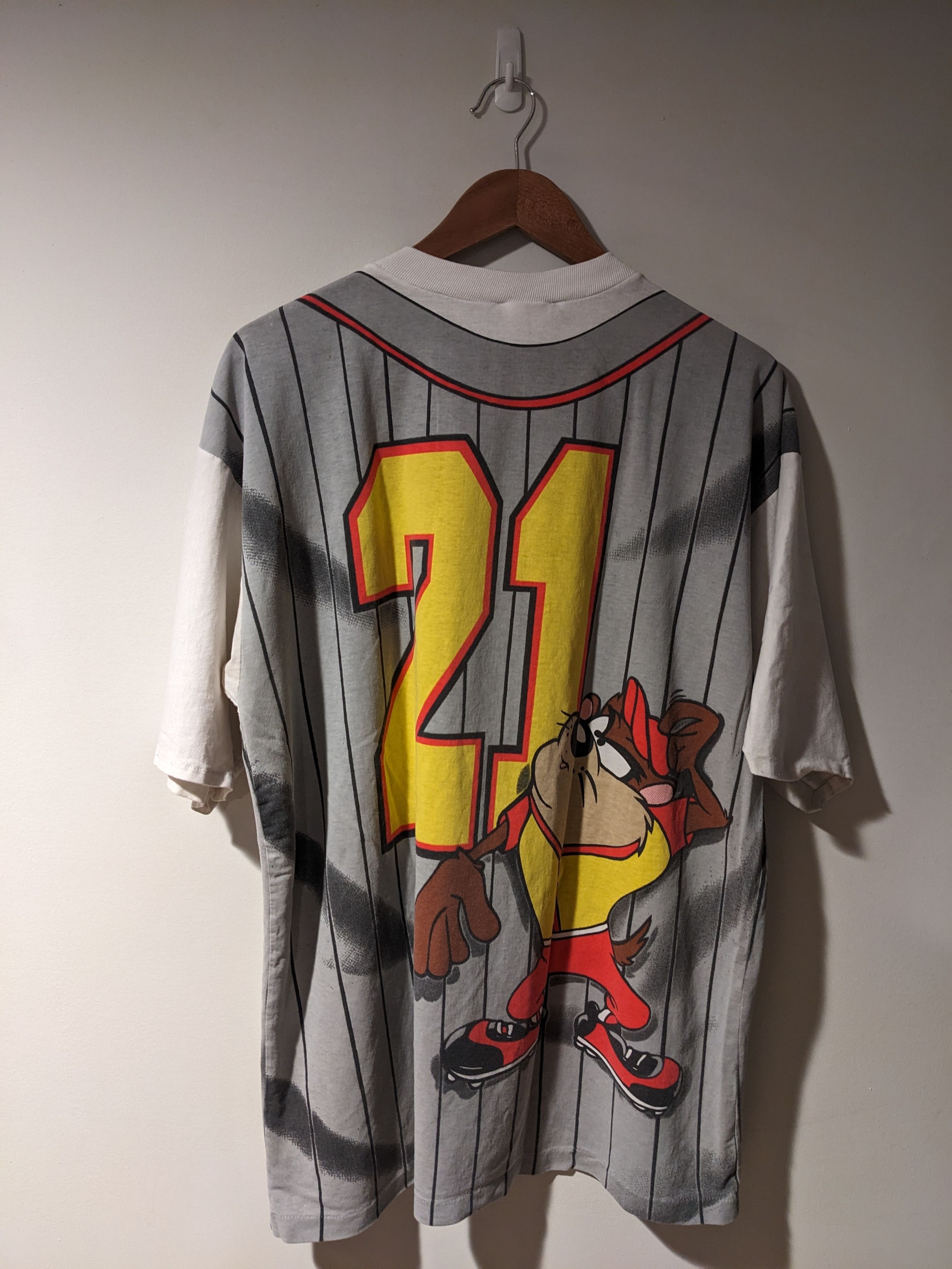Cartoon Network × Vintage Vintage 1995 Looney Tunes Bugs Taz Baseball X-Large T-Shirt Size US XL / EU 56 / 4 - 10 Thumbnail