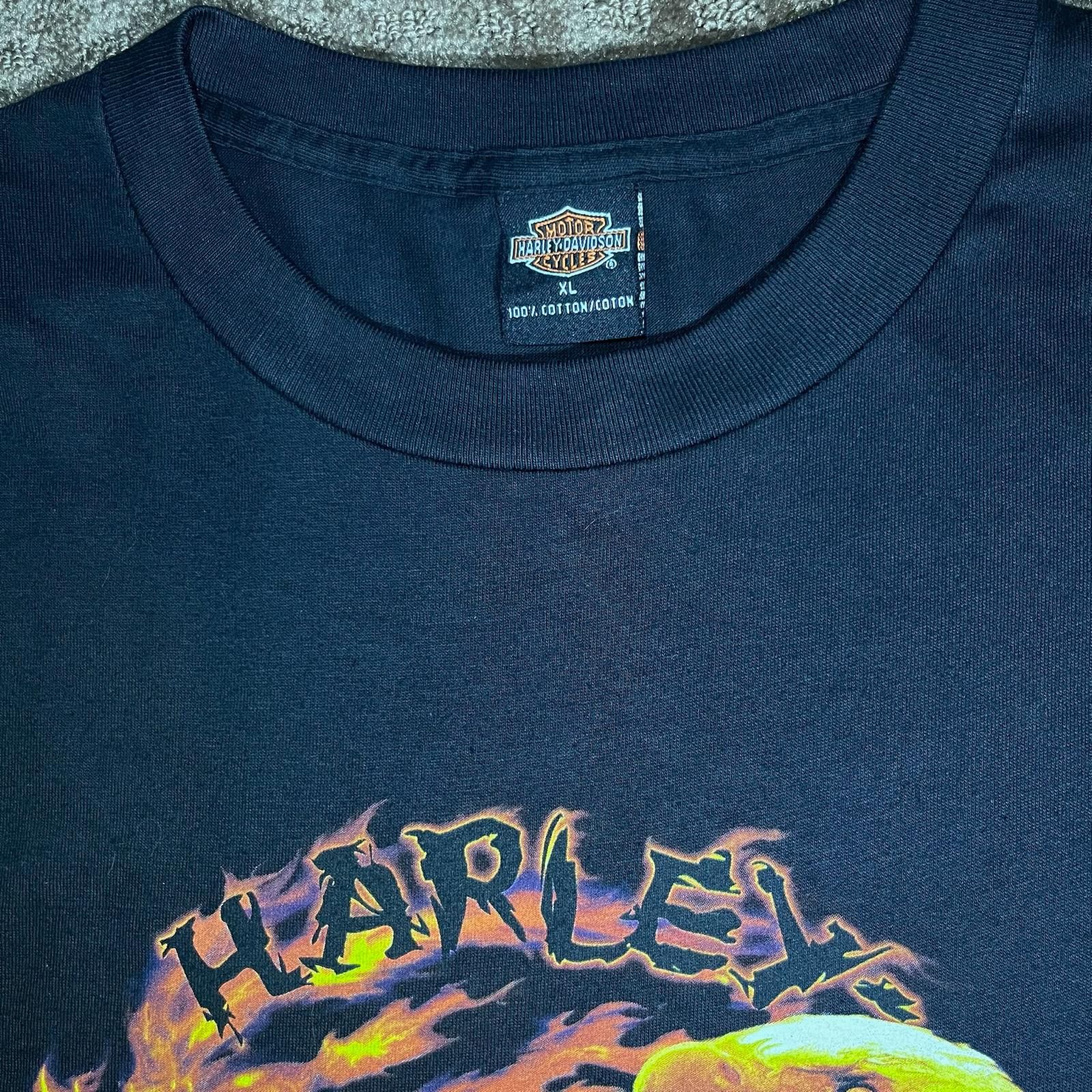 Harley Davidson 🔥 Harley-Davidson Flame Wolf & Eagle Tee – Size XL Size US XL / EU 56 / 4 - 3 Thumbnail
